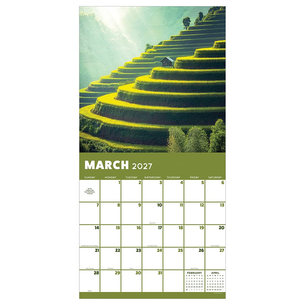 2027 World Travel Wall Calendar