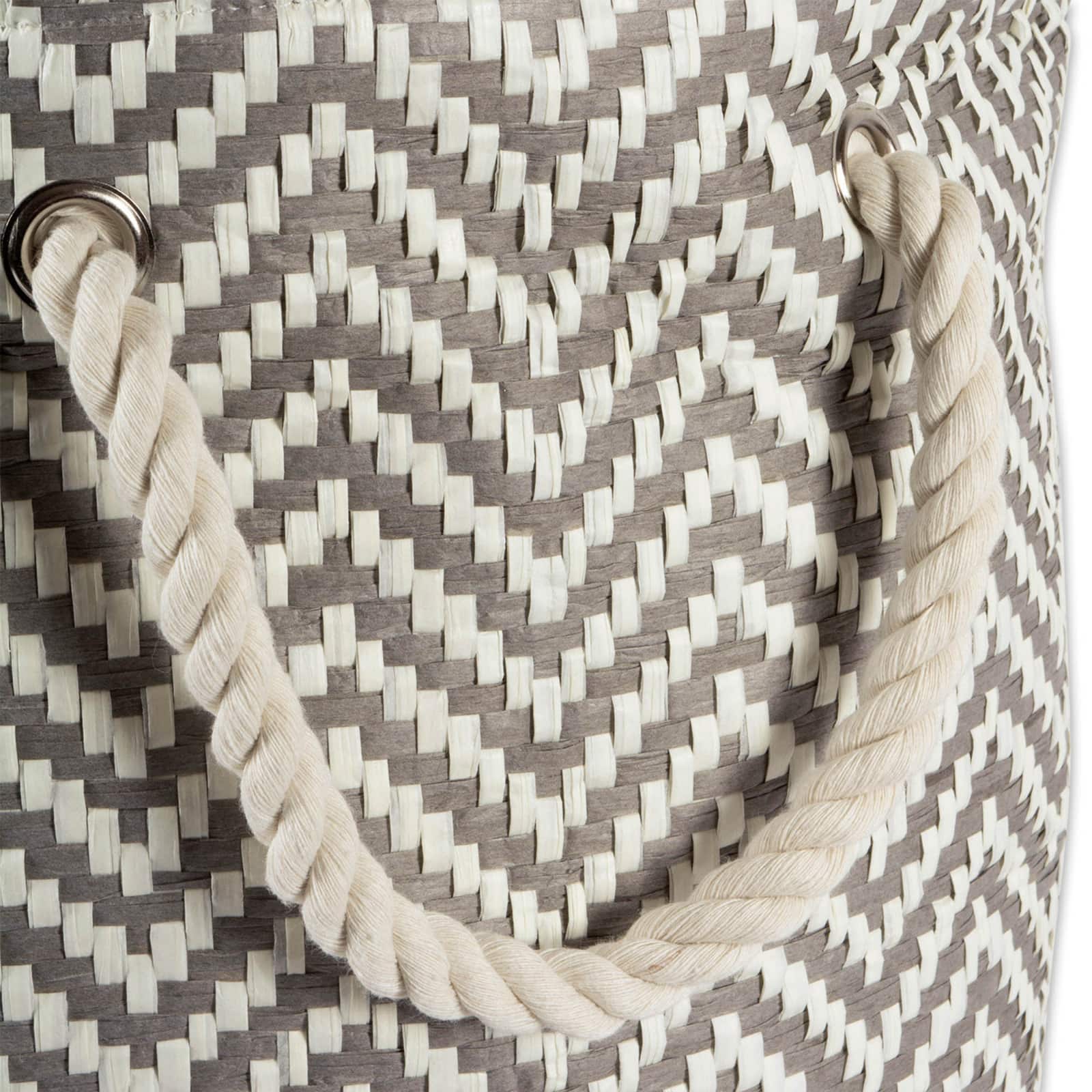 DII® 20" Chevron Print Woven Paper Storage Bin