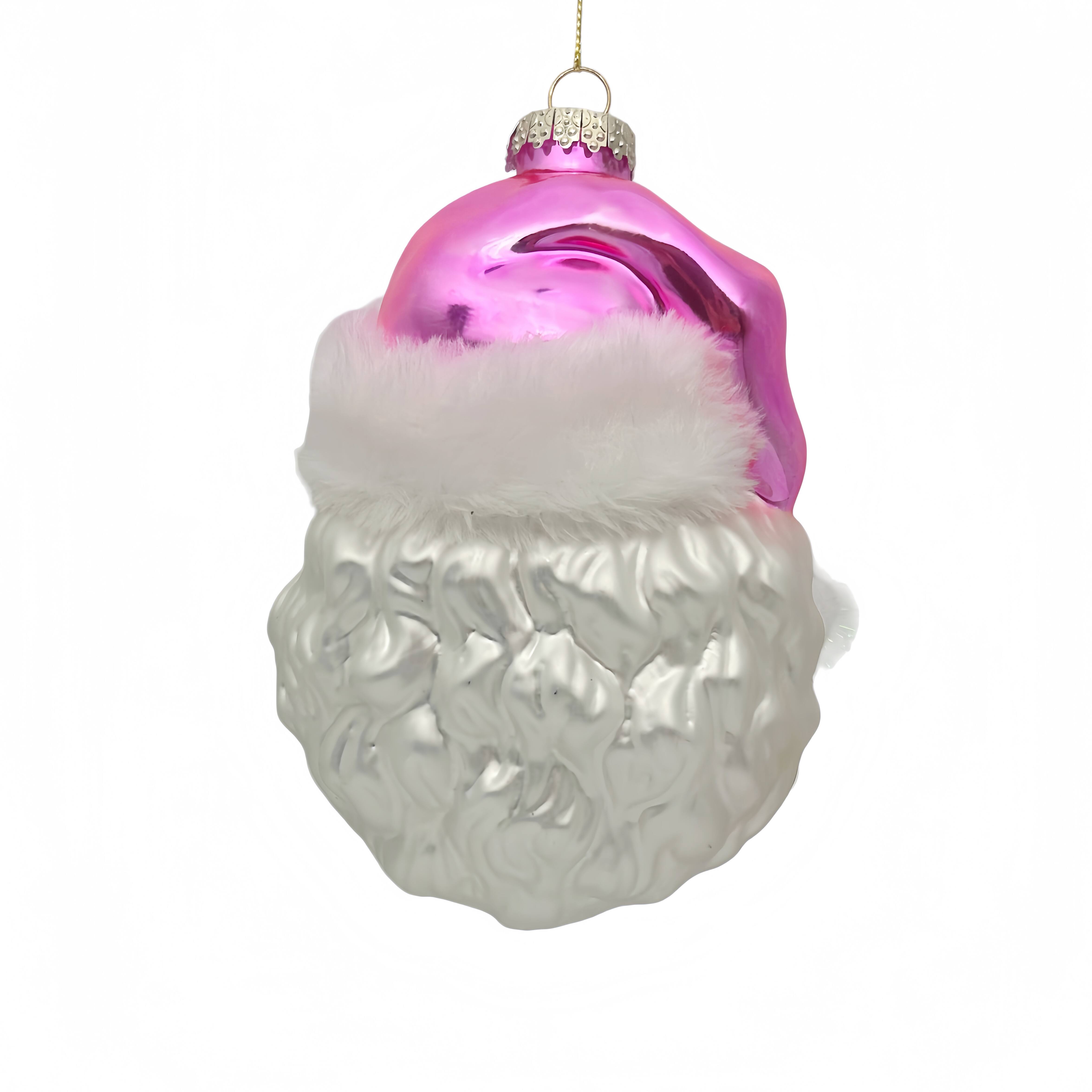 6" Bubble Santa Glass Ornament by Ashland®