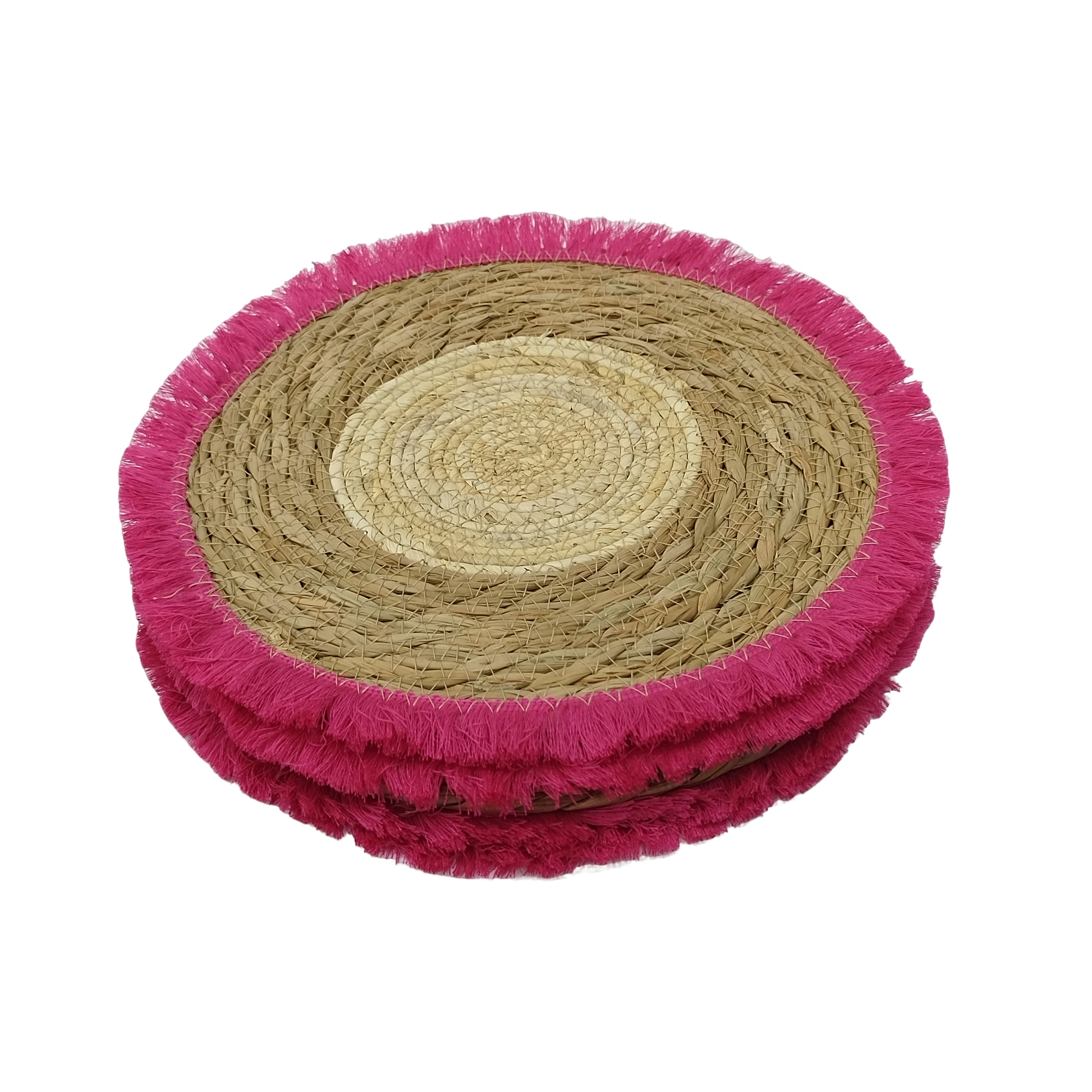 11.75" Pink Fringe Placemats, 4ct. by Celebrate It™