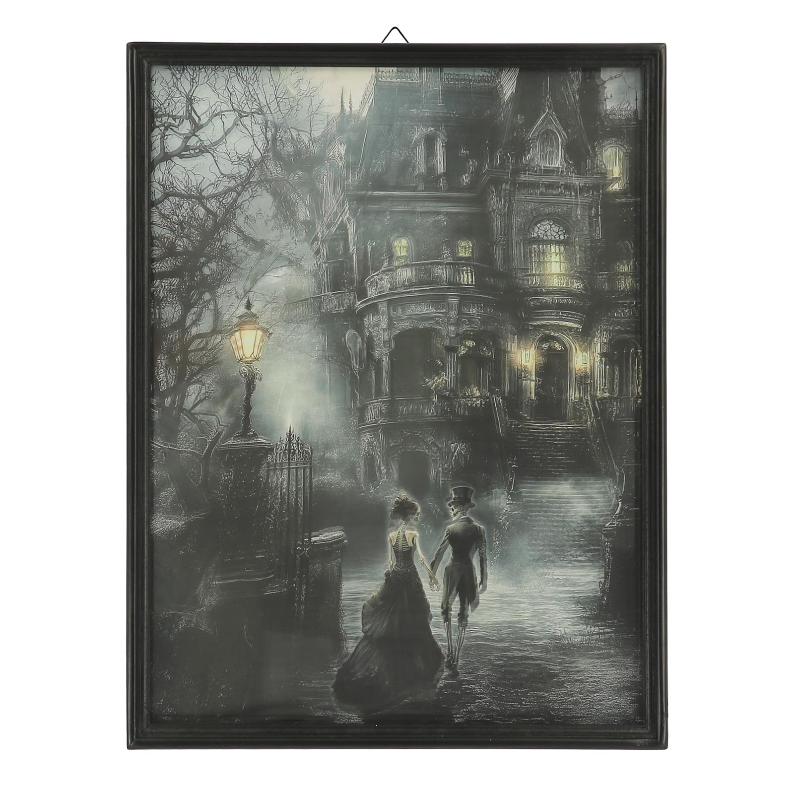 Skeletons & Haunted House Framed Wall Décor by Ashland®