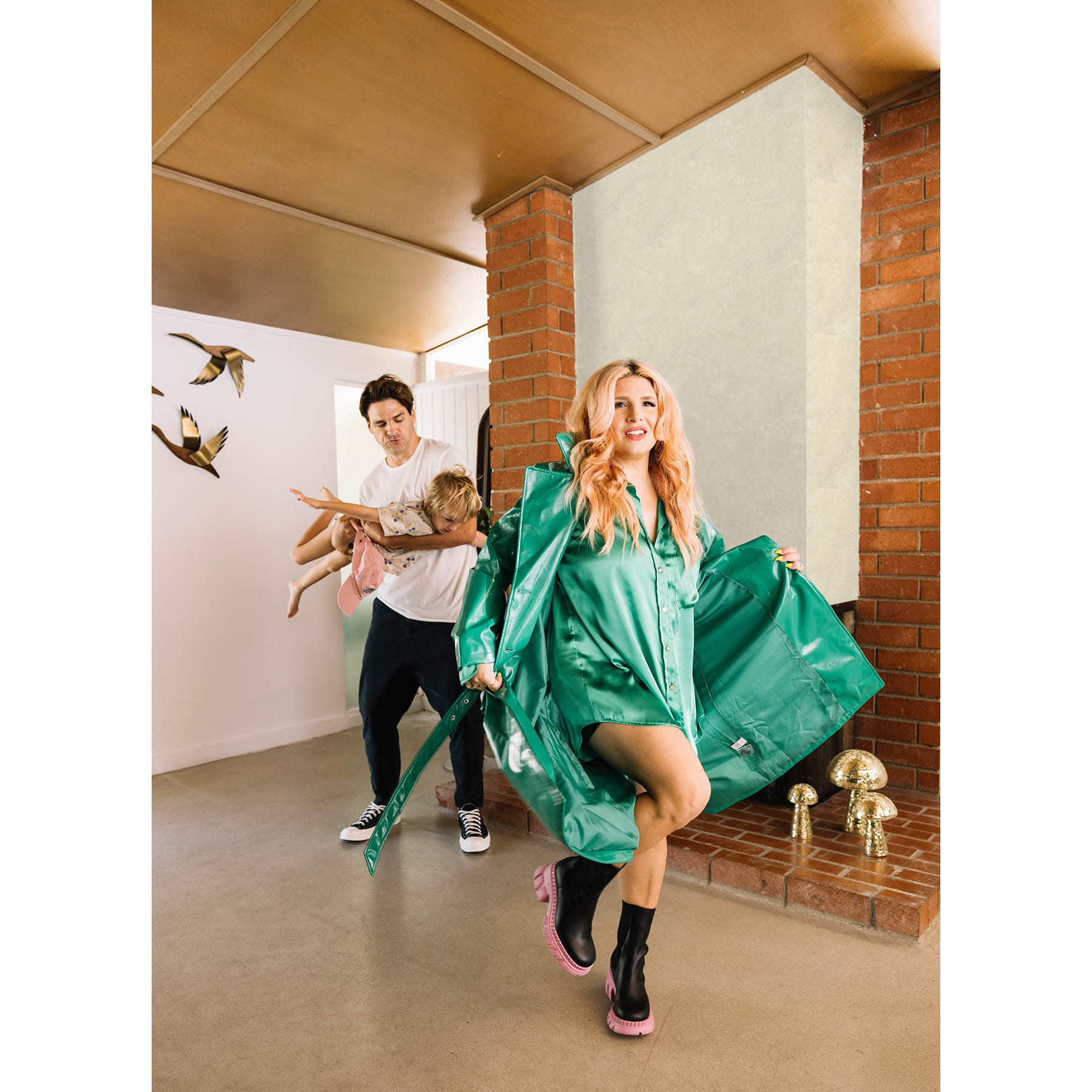 RoomMates Mr. Kate Daphne Limewash Peel & Stick Wallpaper