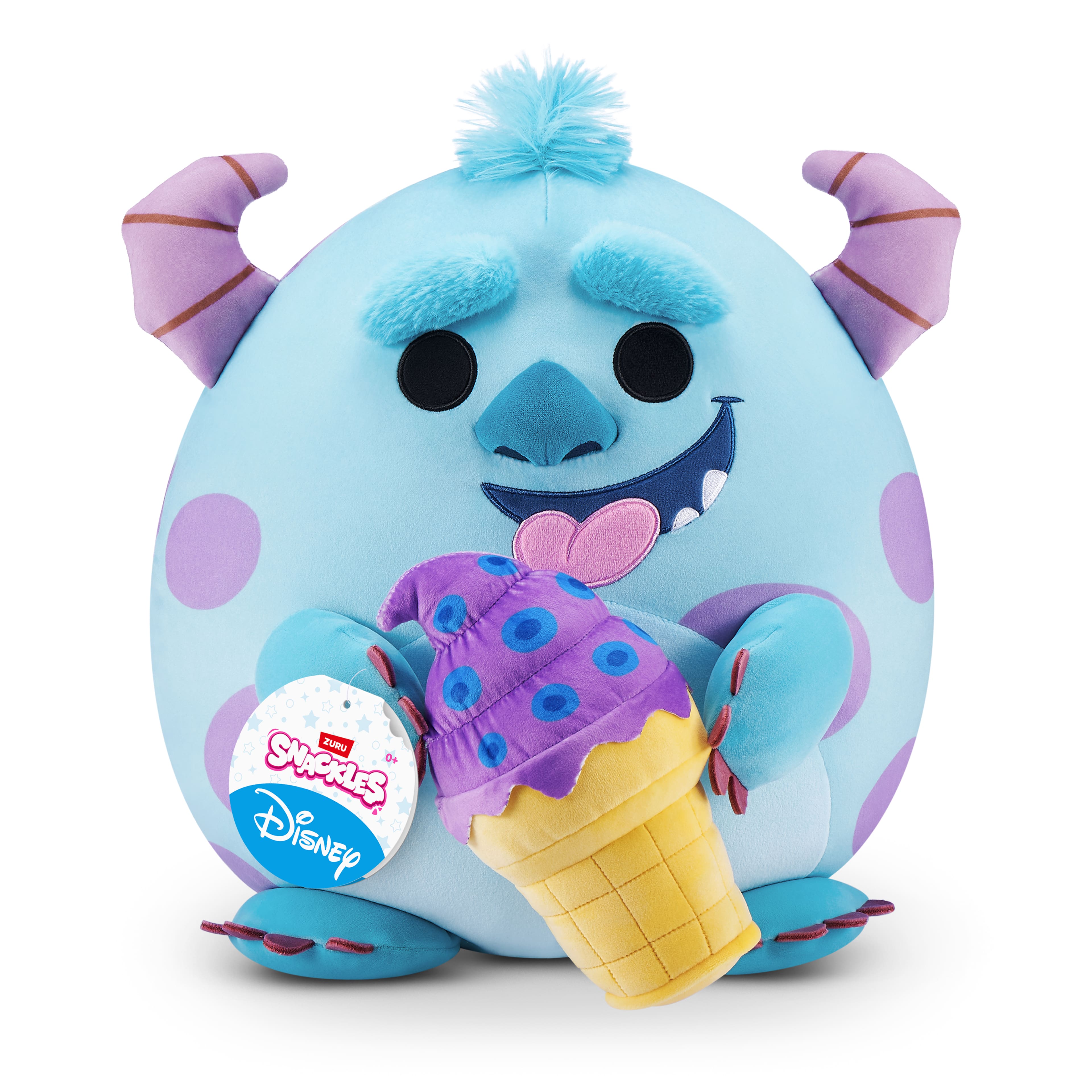 Snackles Disney® 14" Sulley with Ice Cream Plush