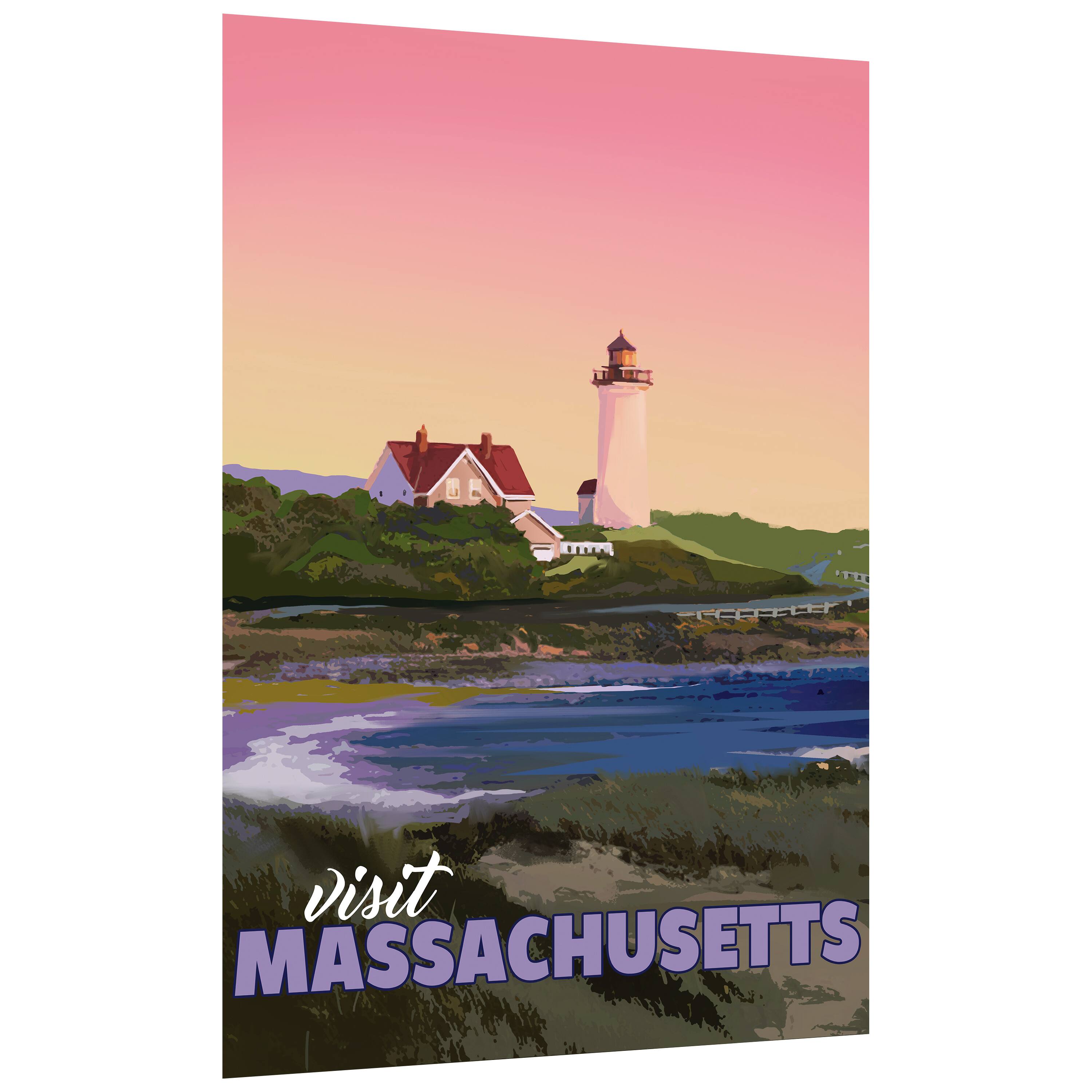 Empire Art Direct 36" x 24" Massachusetts Mornings Frameless Printed Tempered Glass Wall Art
