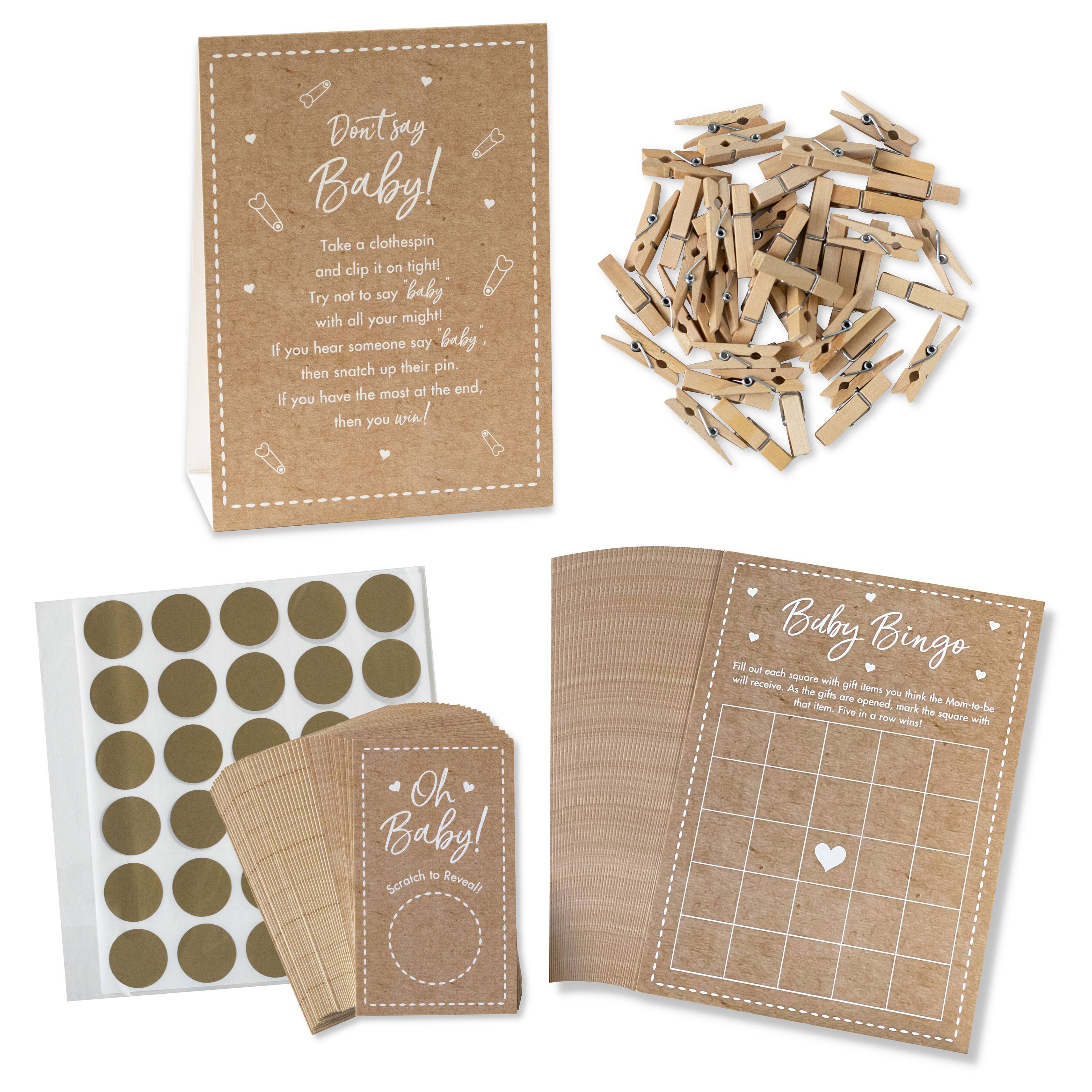 Kate Aspen® Kraft Baby Shower Game Set