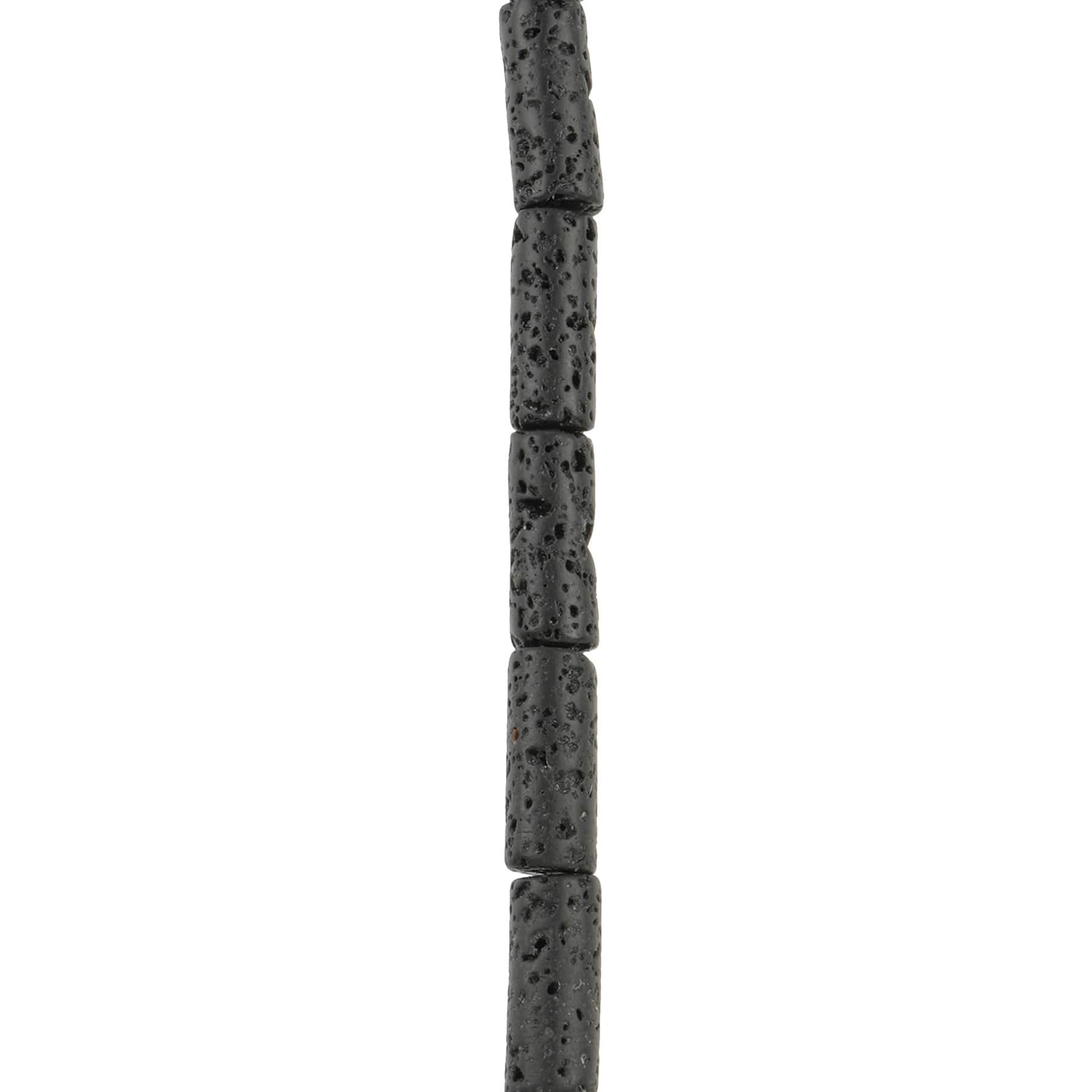 Black Lava Tube Beads, 13mm by Bead Landing™