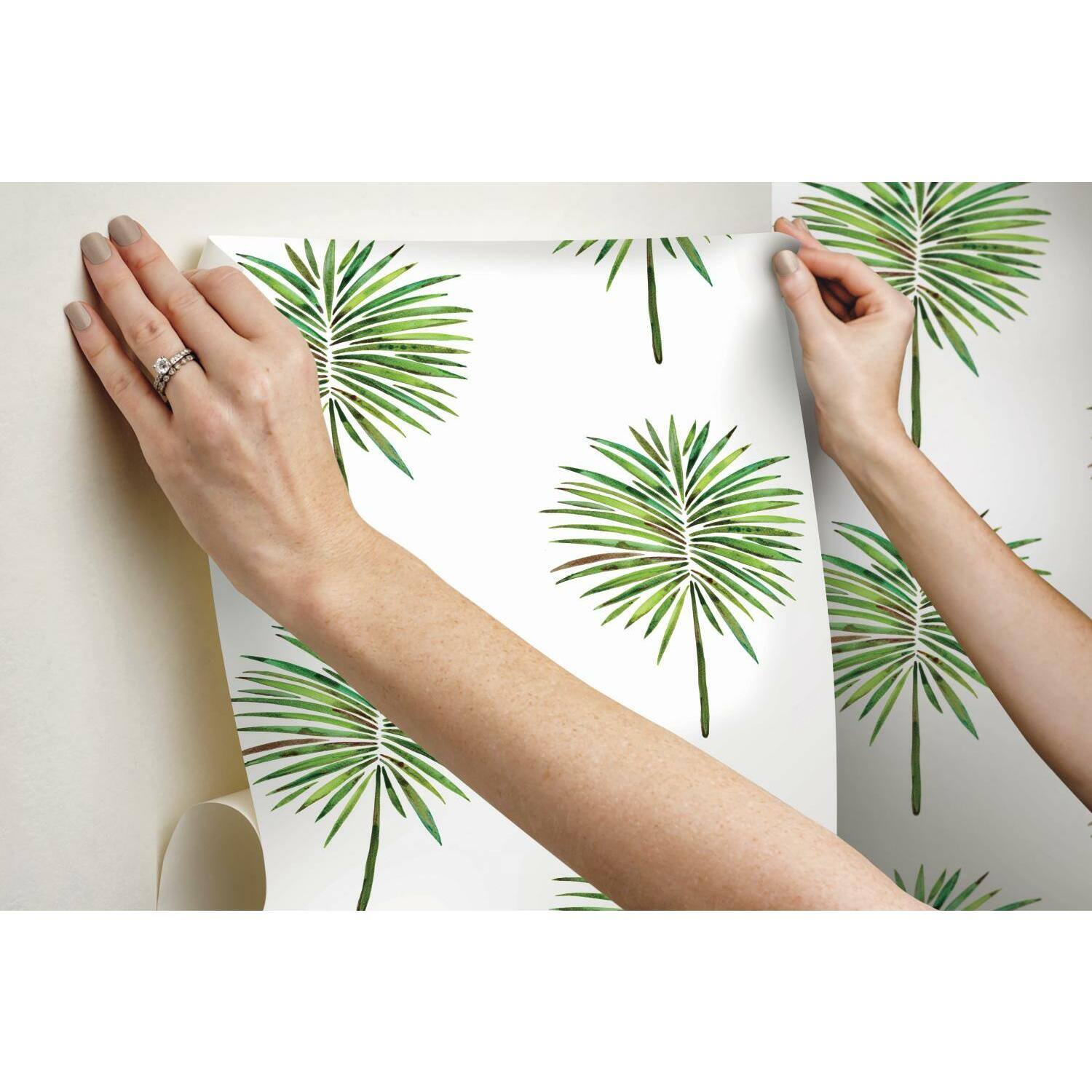 RoomMates Cat Coquillette Fun Fronds Peel & Stick Wallpaper