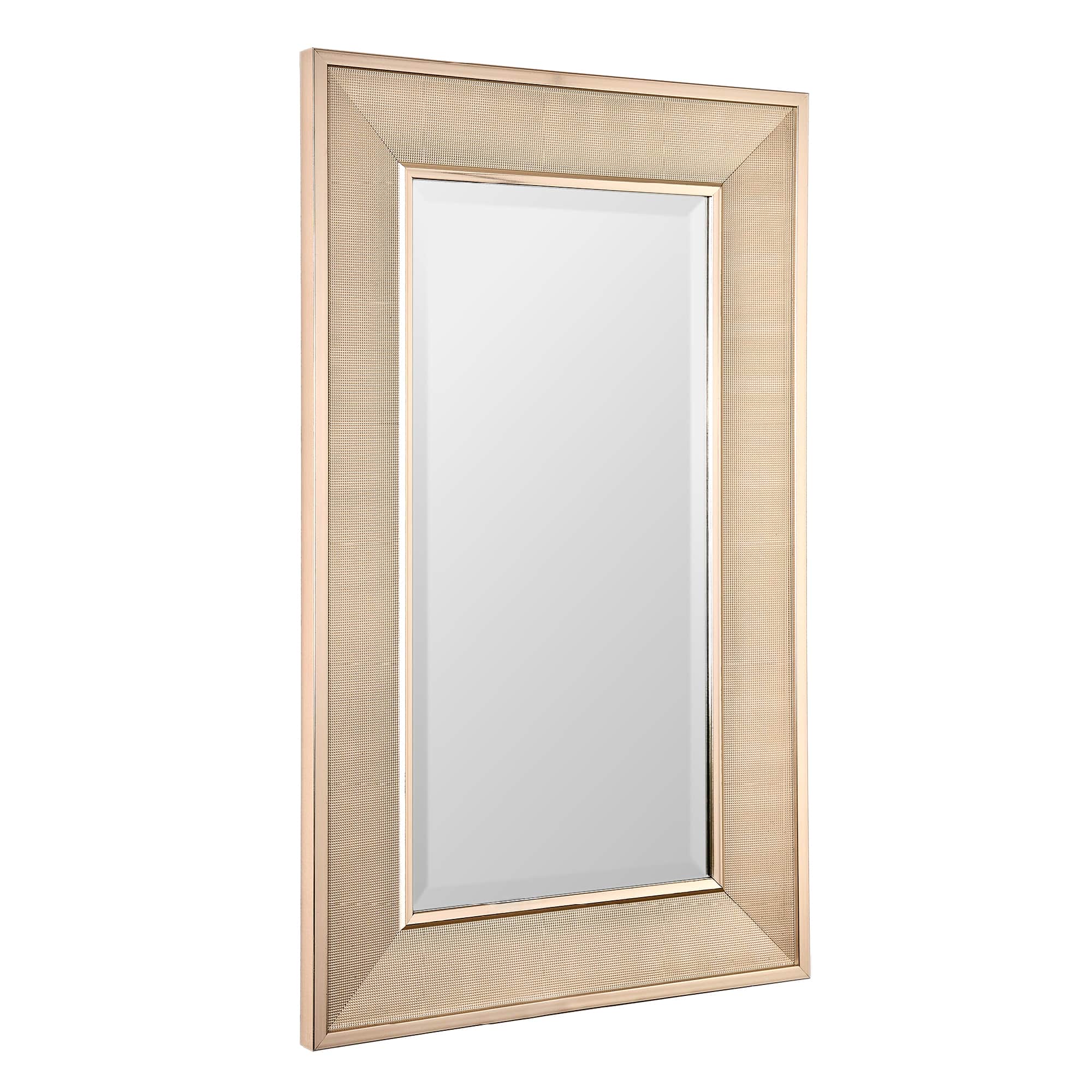 Head West Pave Brushed Nickel Stylish Bathroom & Wall Mirror