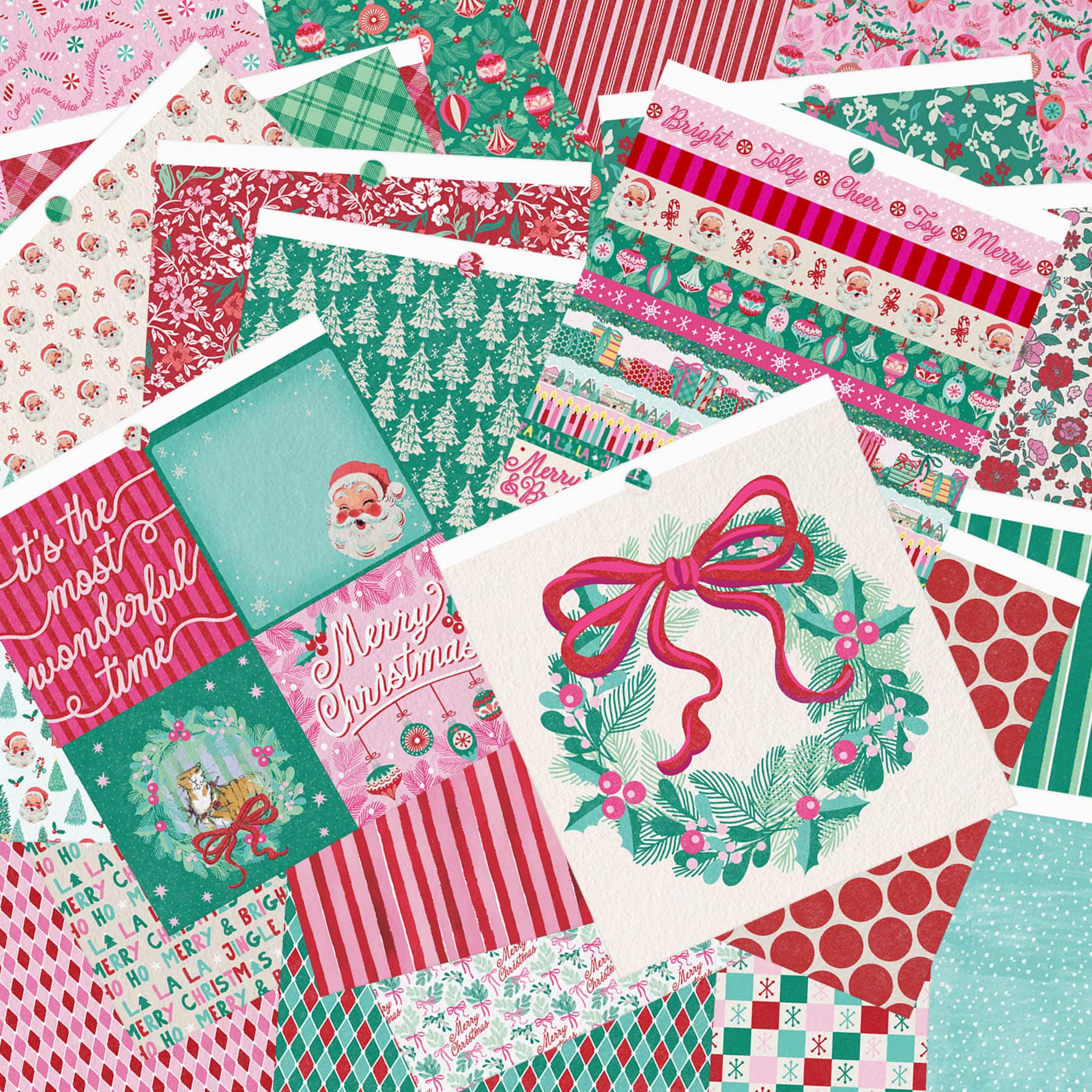 6" x 6" Jingle Joy Double-Sided Cardstock Paper Pad by Recollections™, 24 Sheets
