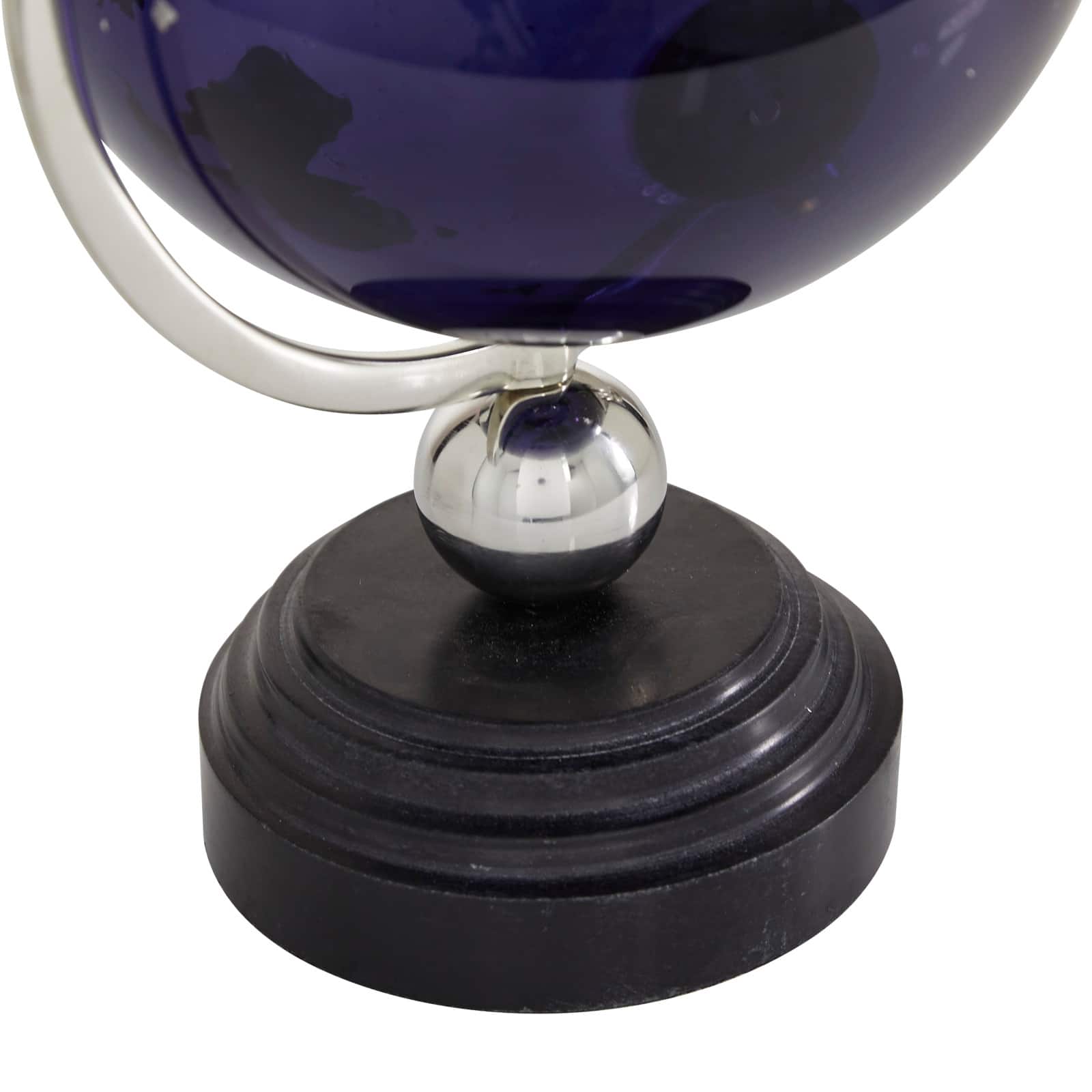 13" Blue Ceramic Coastal Globe
