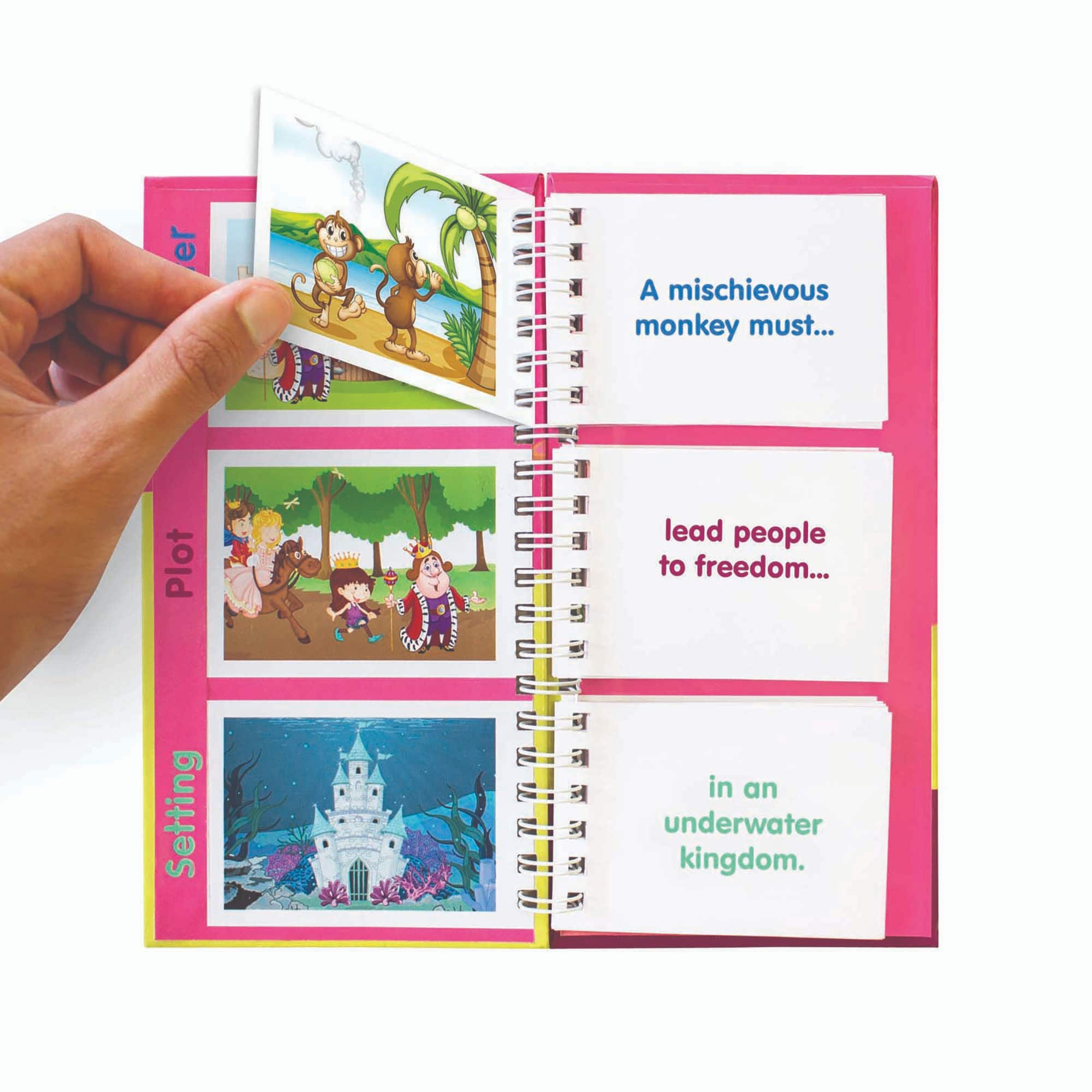 Junior Learning® Story Starter Flips Story Teller Book