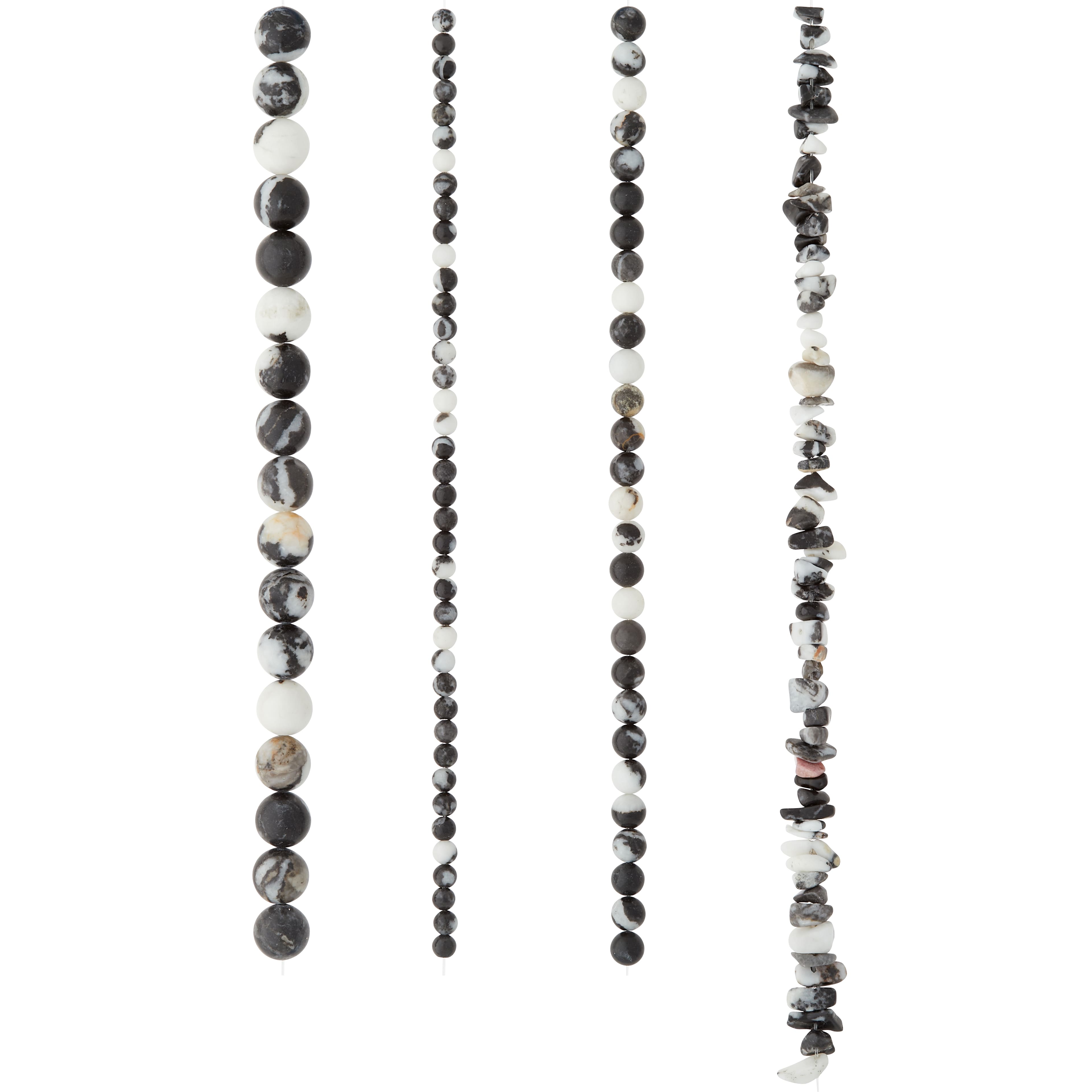 6 Pack: Zebra Stone Beads Value Pack by Bead Landing™