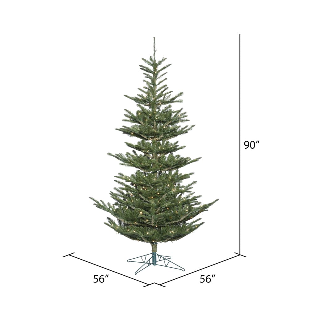 7.5ft. Pre-Lit Alberta Spruce Artificial Christmas Tree, Clear Lights