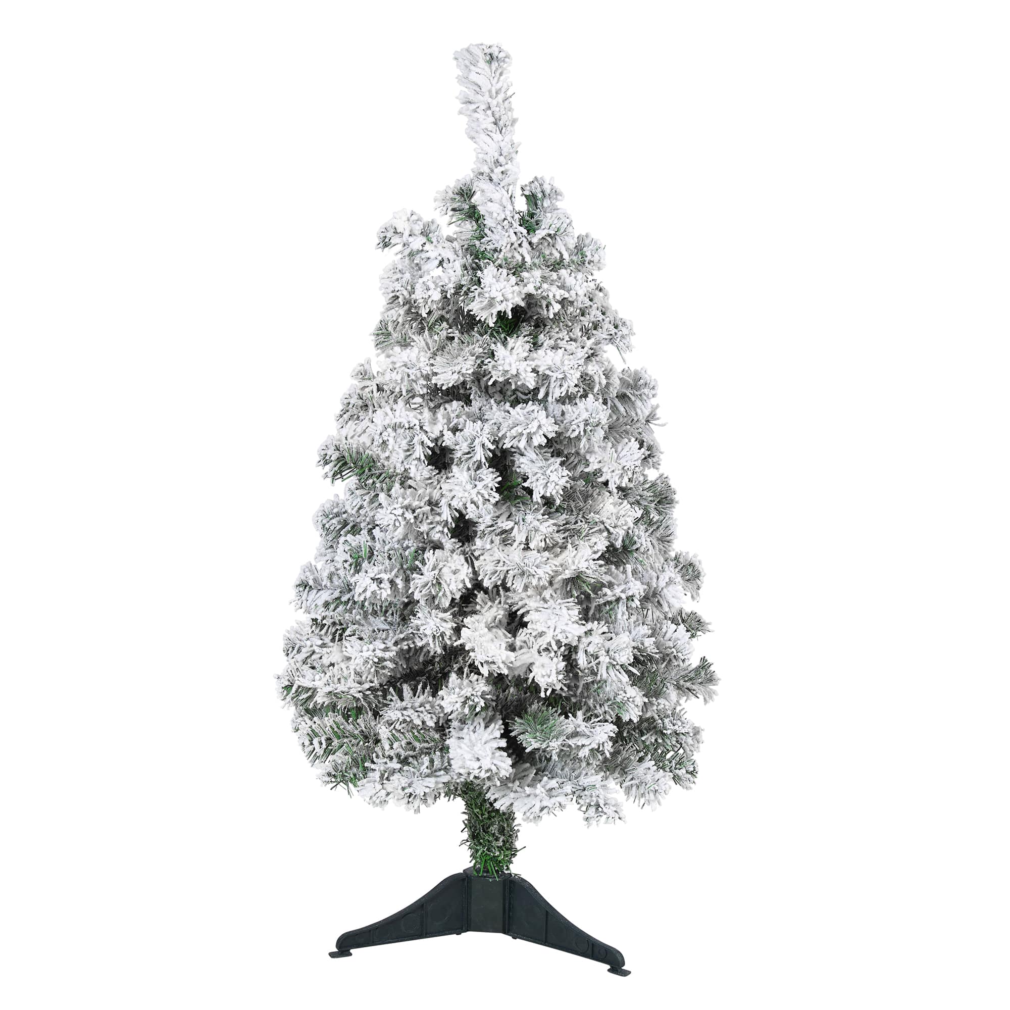 3ft. Unlit Flocked Rock Springs Spruce Artificial Christmas Tree