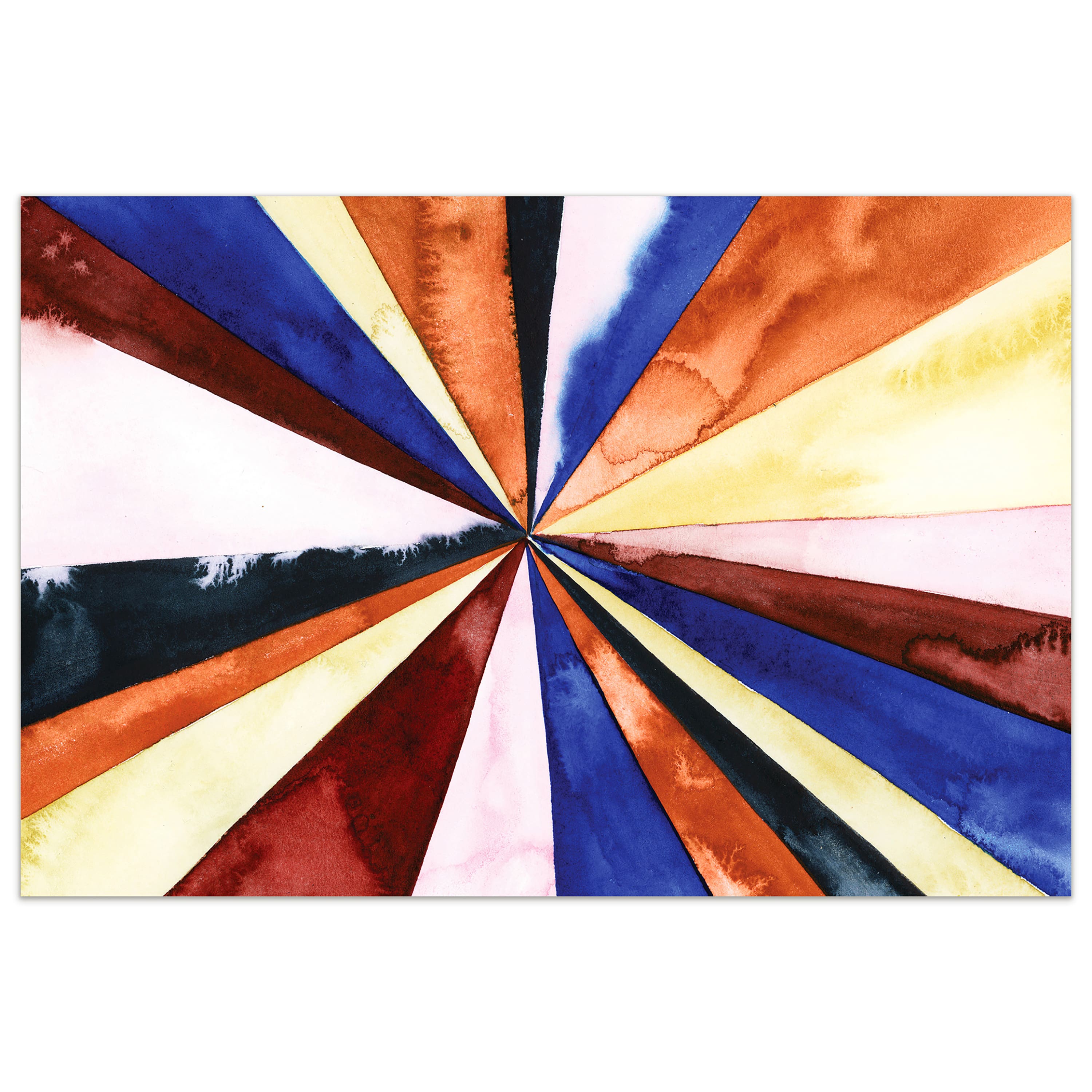 Empire Art Direct 48" x 32" Desert Layers 3 Frameless Free Floating Tempered Art Glass Wall Art