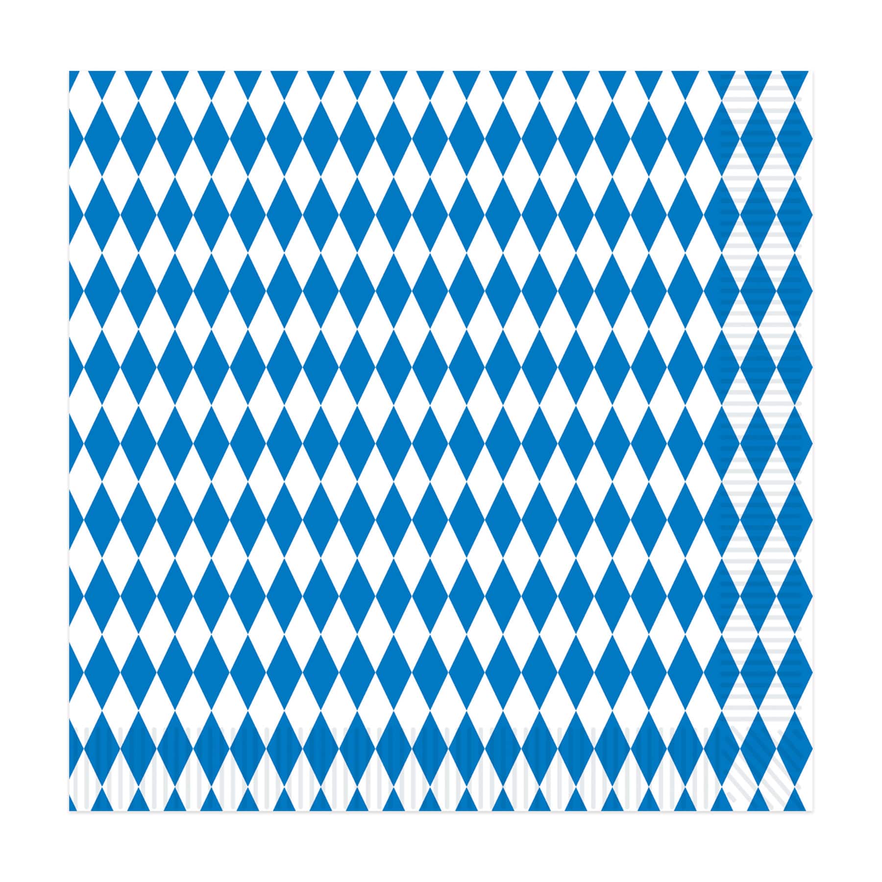 Beistle 6.5" x 6.5" Blue & White Luncheon Napkins, 32ct.