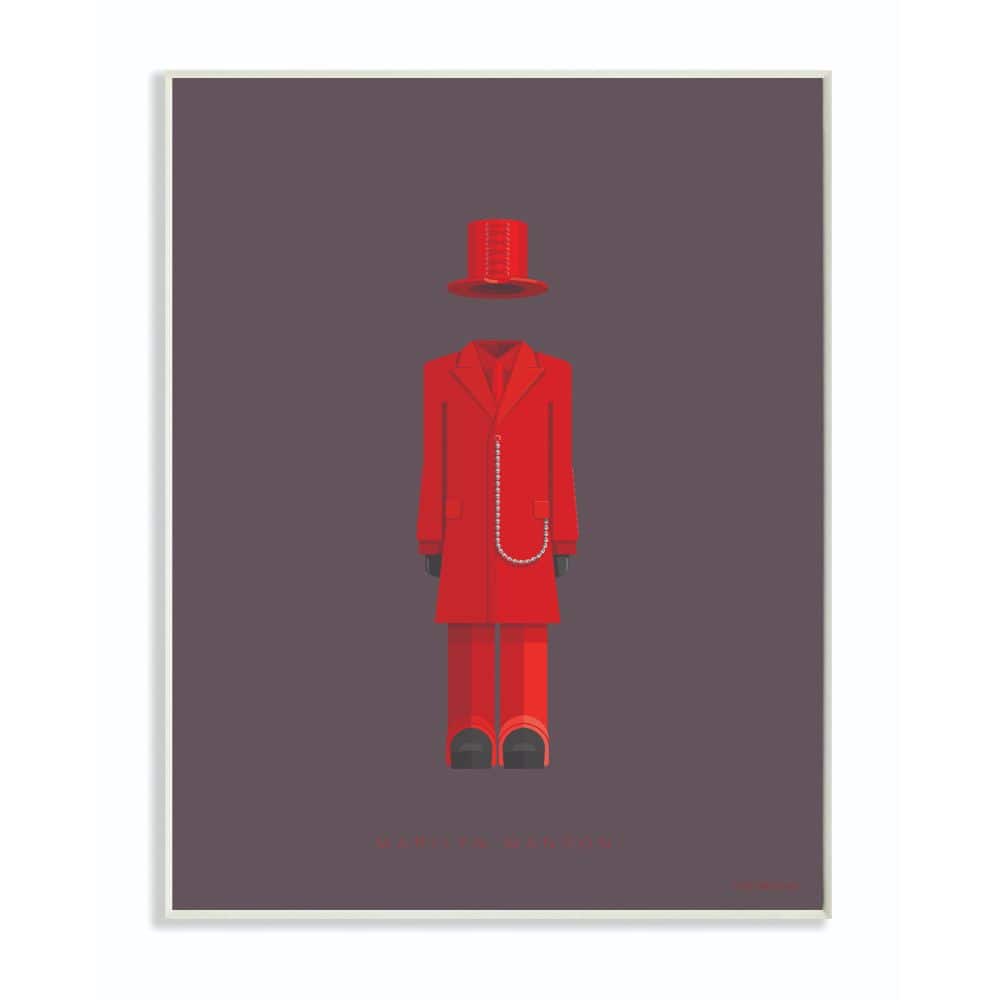Stupell Industries Marilyn Manson Minimalist Illustration Wooden Wall Plaque