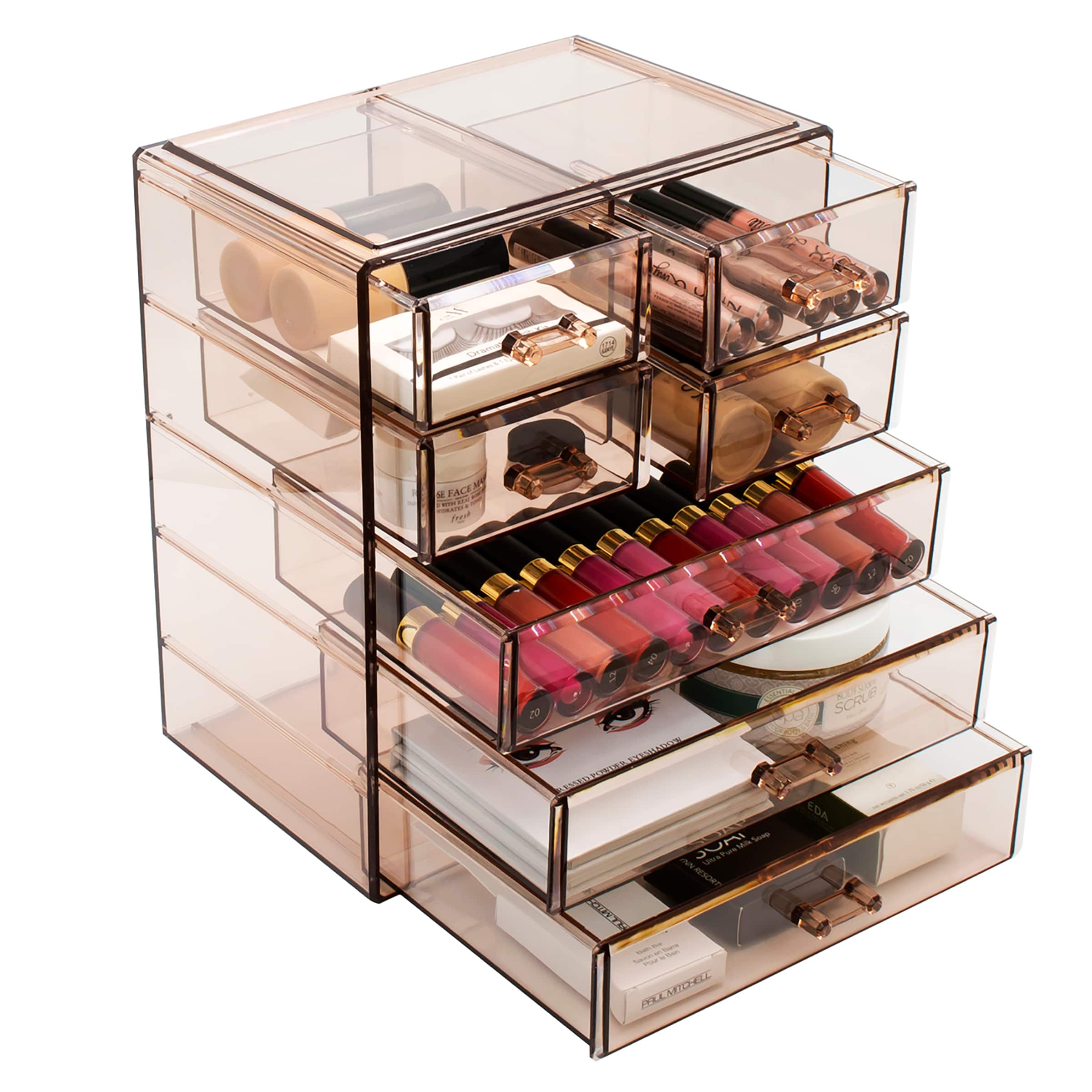 Sorbus Makeup & Jewelry Storage Case with 3 Large & 4 Small Drawers