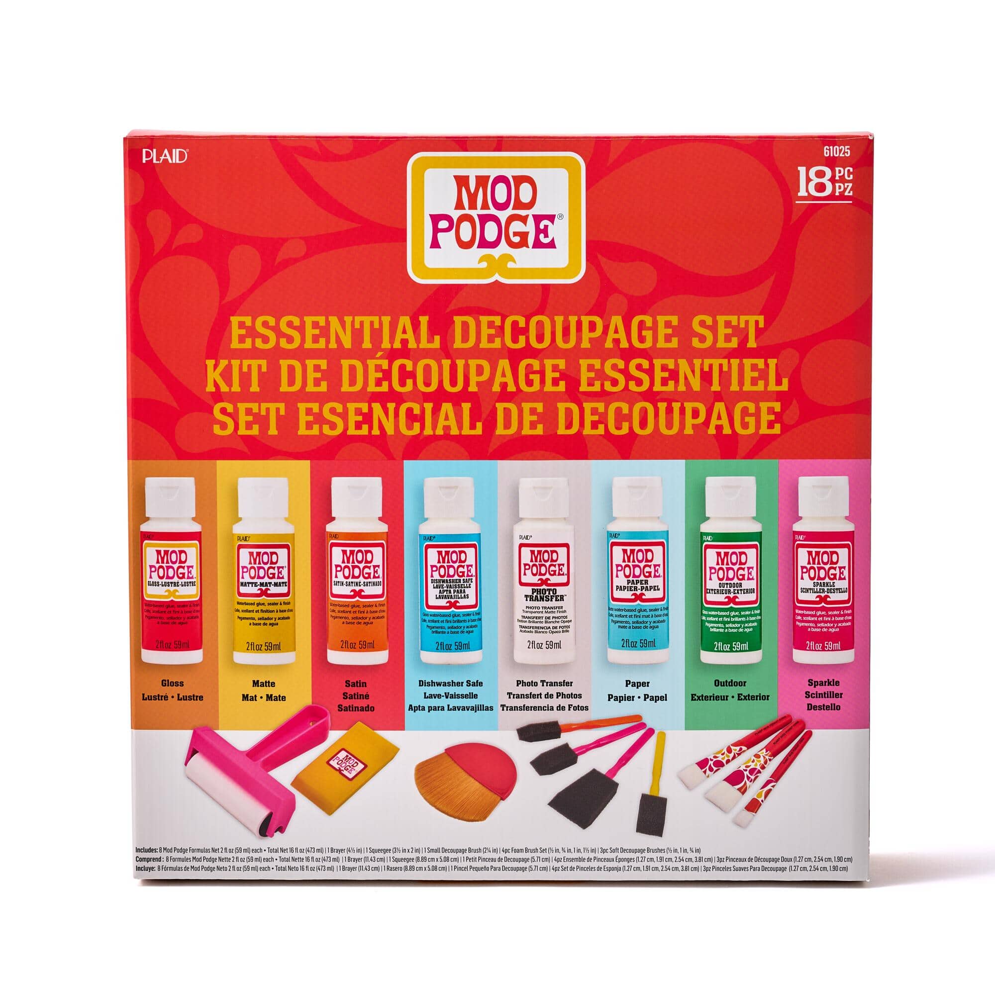 Mod Podge® 18 Piece Essential Decoupage Kit
