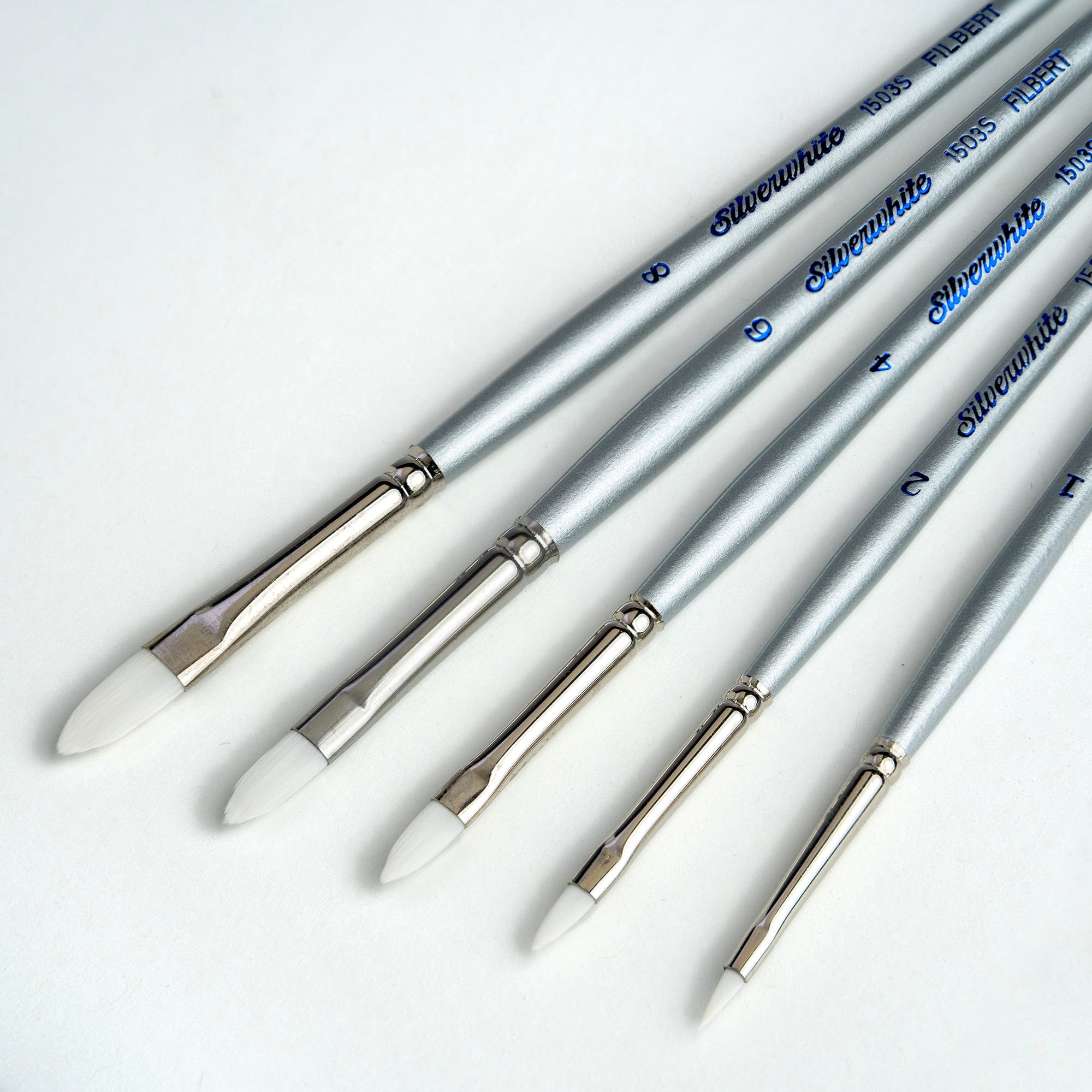 Silver Brush Limited Silverwhite® Filbert Brush Set