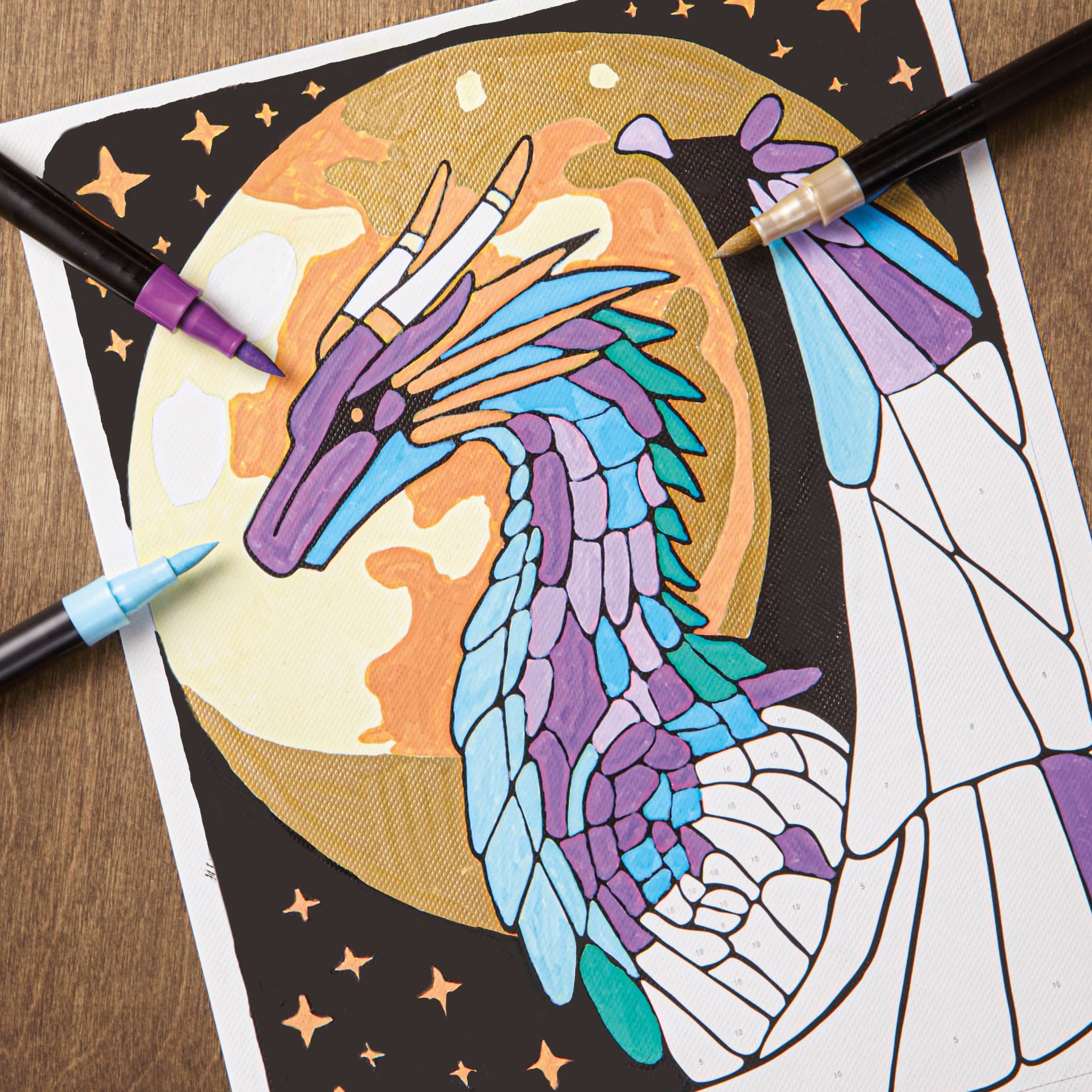 Starlight Dragon Paint Marker-by-Number Kit by Artist's Loft®