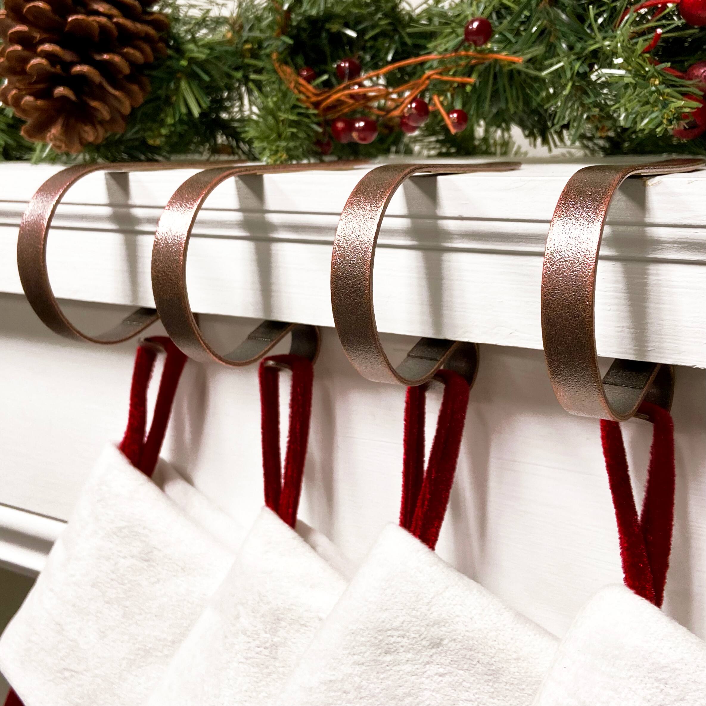 Original MantleClip® Weathered Oil-Rubbed Bronze Stocking Holders, 4ct.