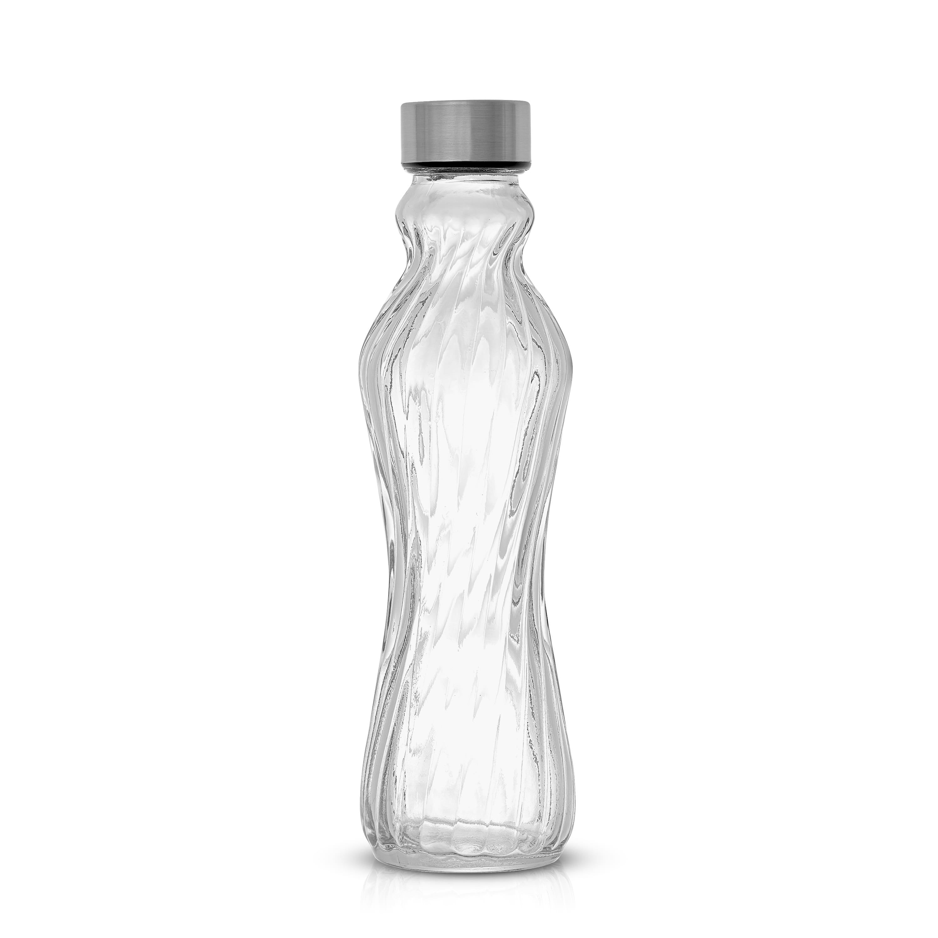 JoyJolt® 18oz. Spring Glass Fluted Water Bottles, 6ct.