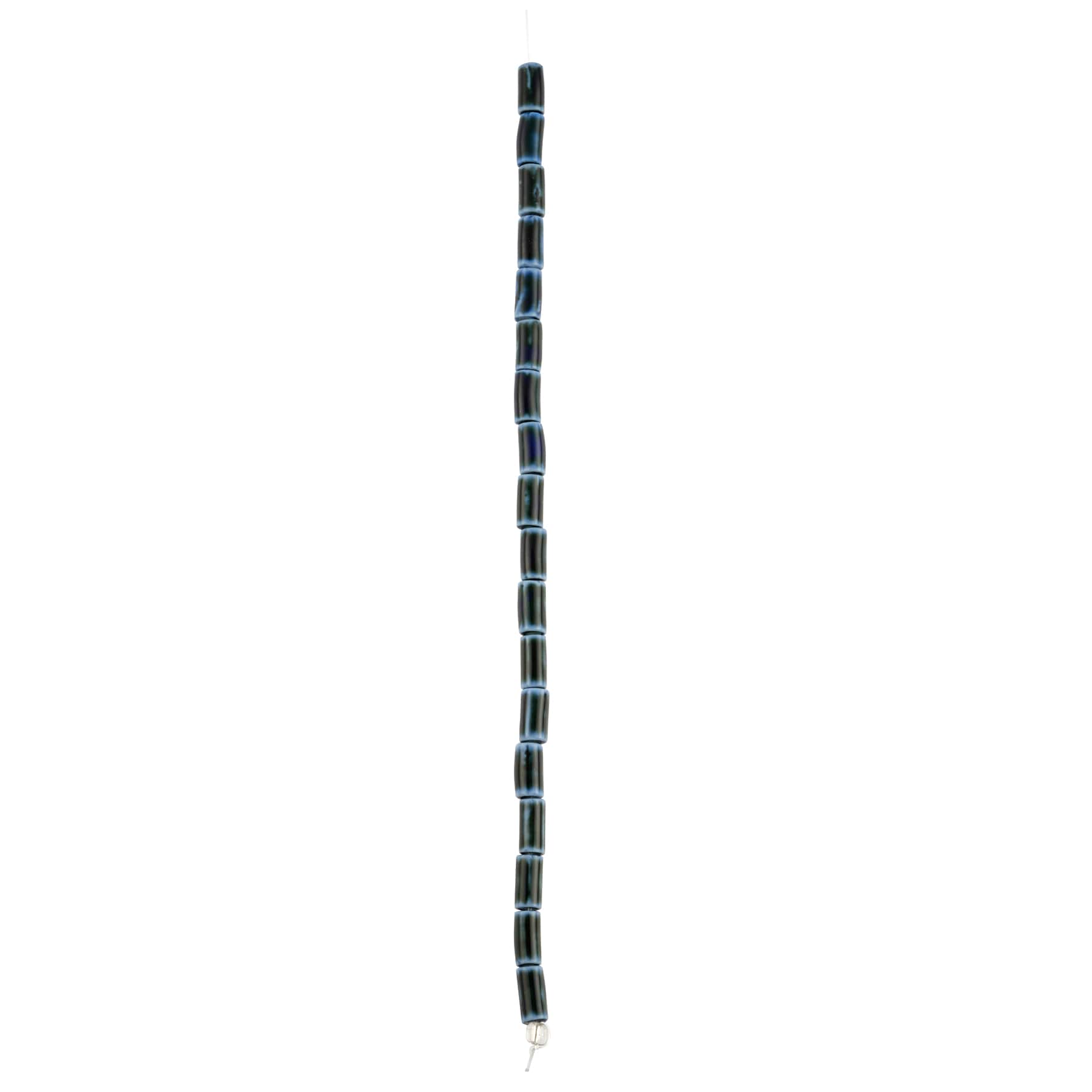 Emerald Ceramic Tube Beads, 10mm by Bead Landing™