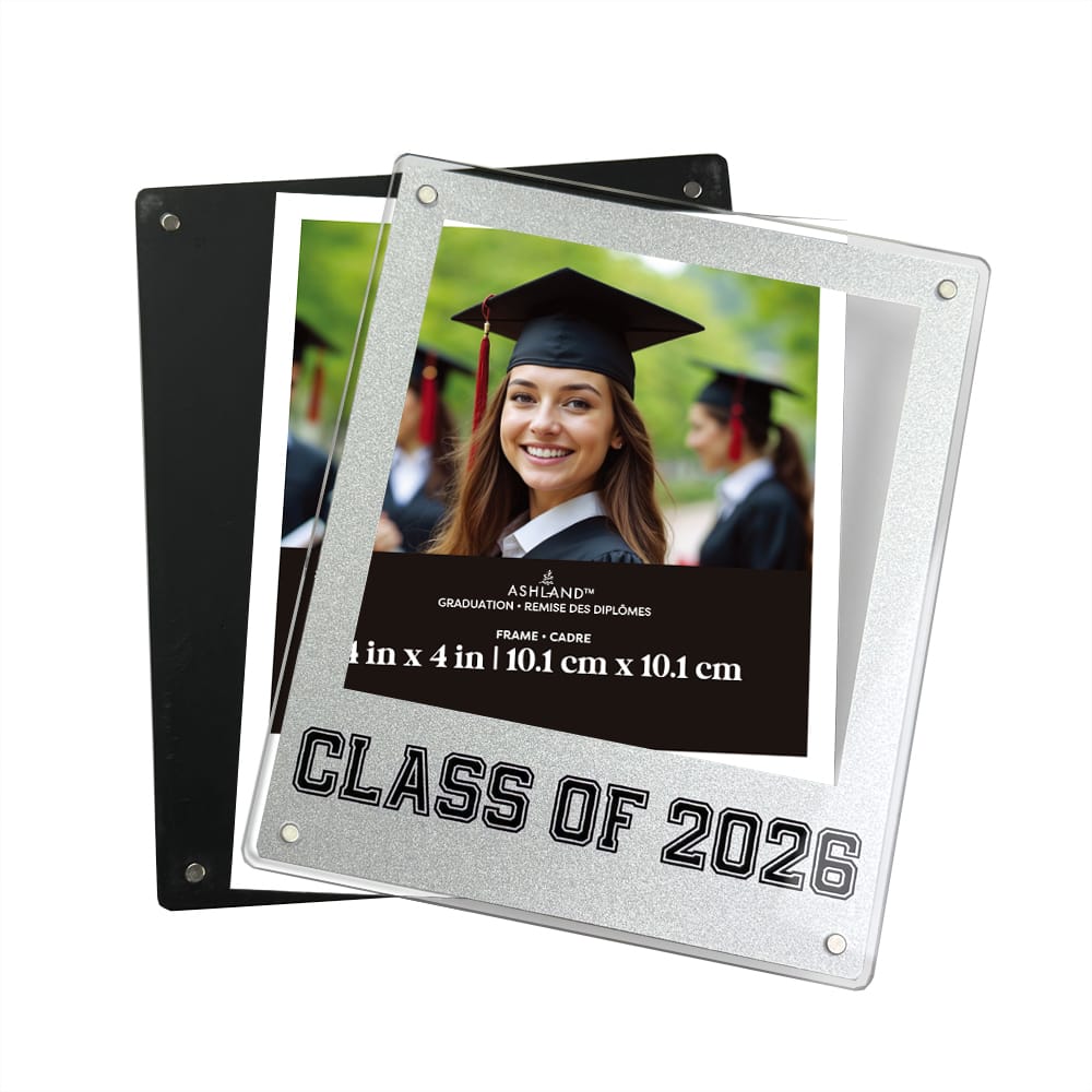 4" x 4" Silver Class of 2026 Photo Frame, Graduation by Ashland®