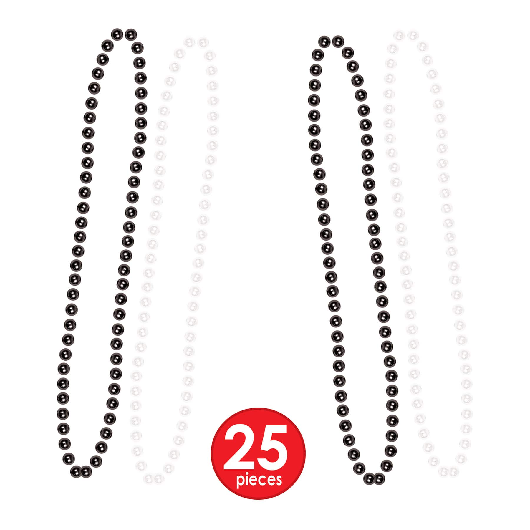 Beistle Black & White New Year Chicago Party Favor Kit for 50