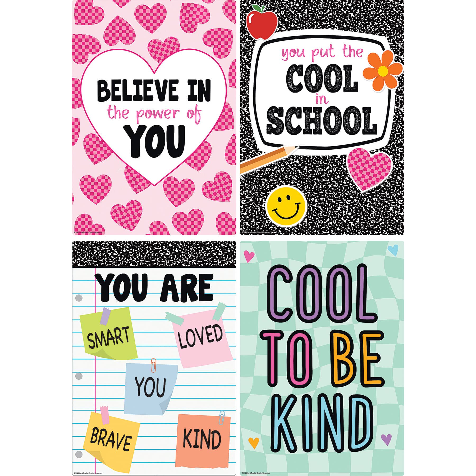Teacher Created Resources® 11" x 16" Cool for School Positive Sayings Small Poster Set
