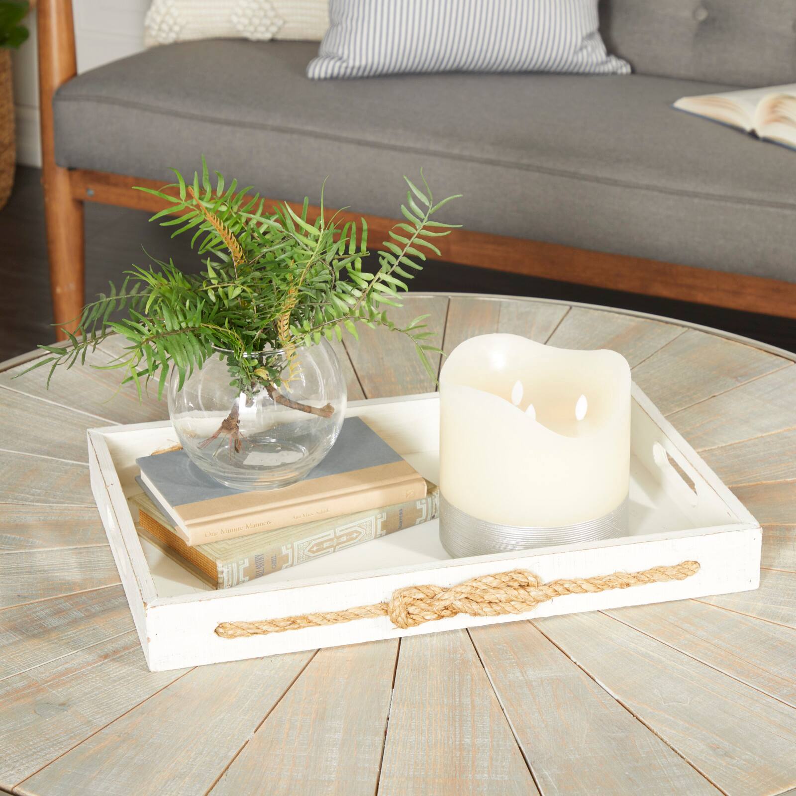 Cream & Silver Traditional Flameless Candle