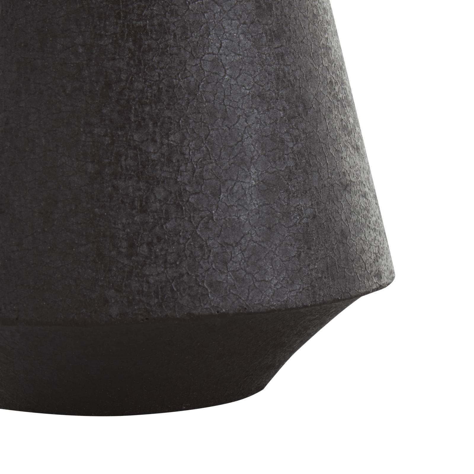 Black Metal Textured Cone Vase Set