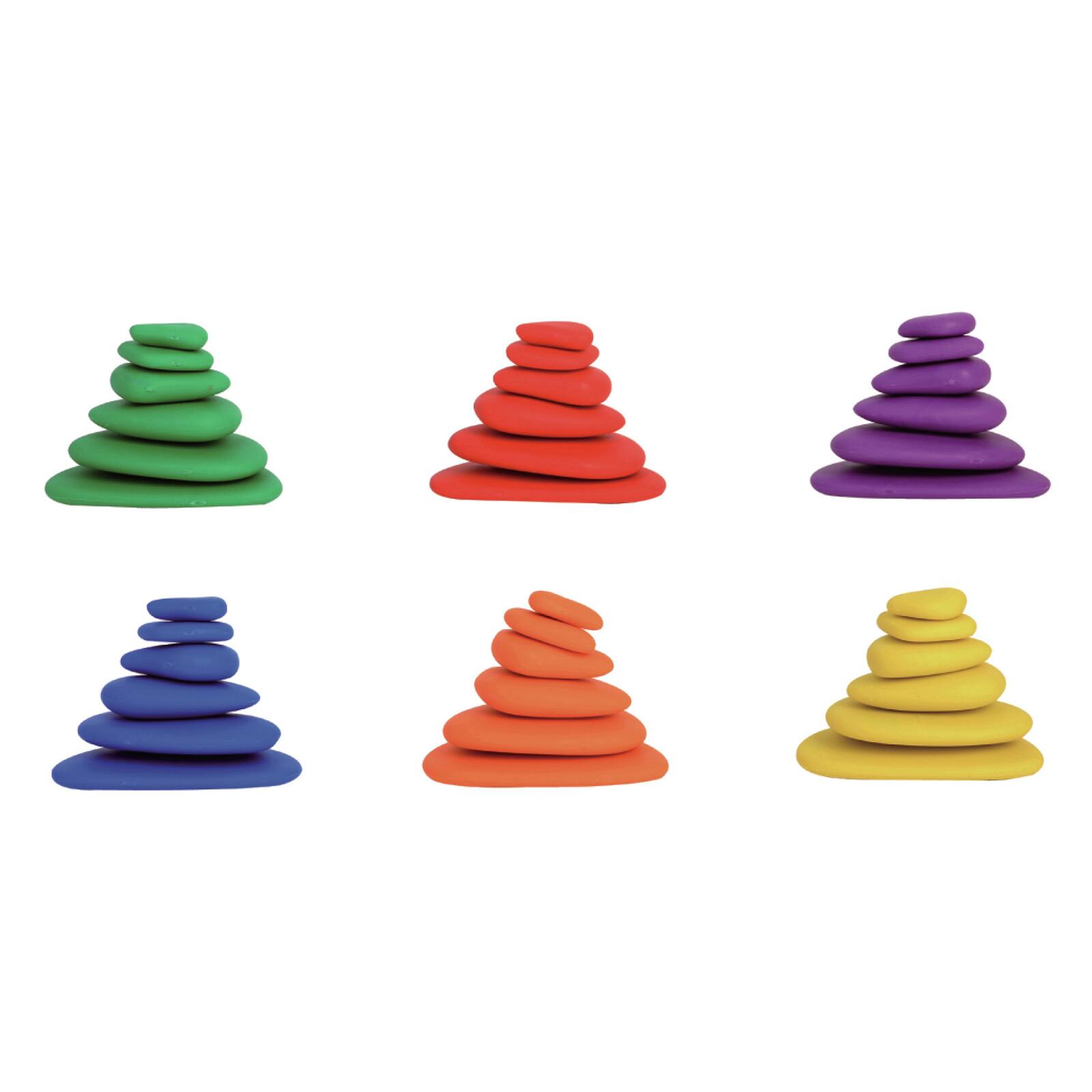 Rainbow Pebbles, Set of 36