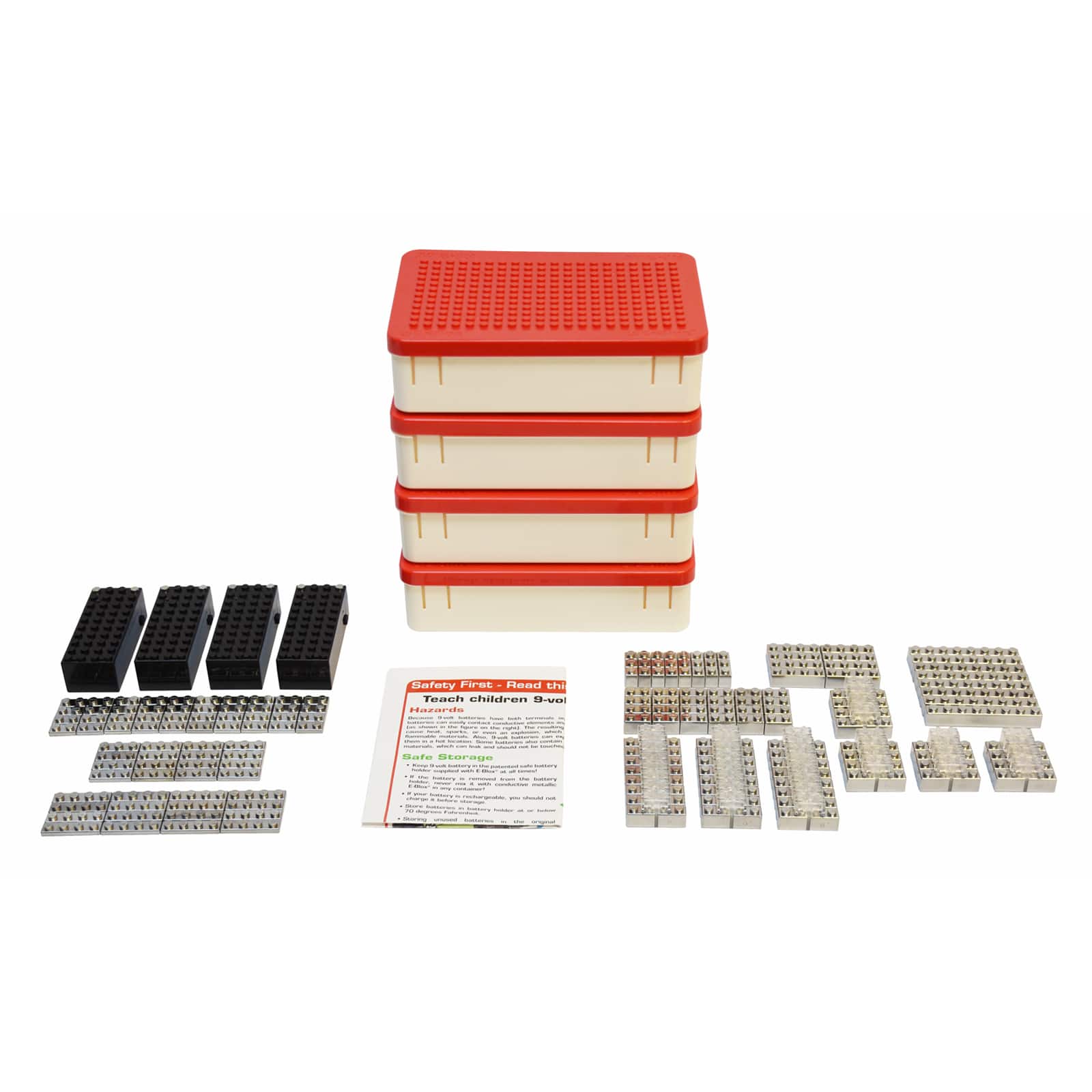 E-Blox® Power Blox™ LED Building Block Classroom Set, 180 Pieces