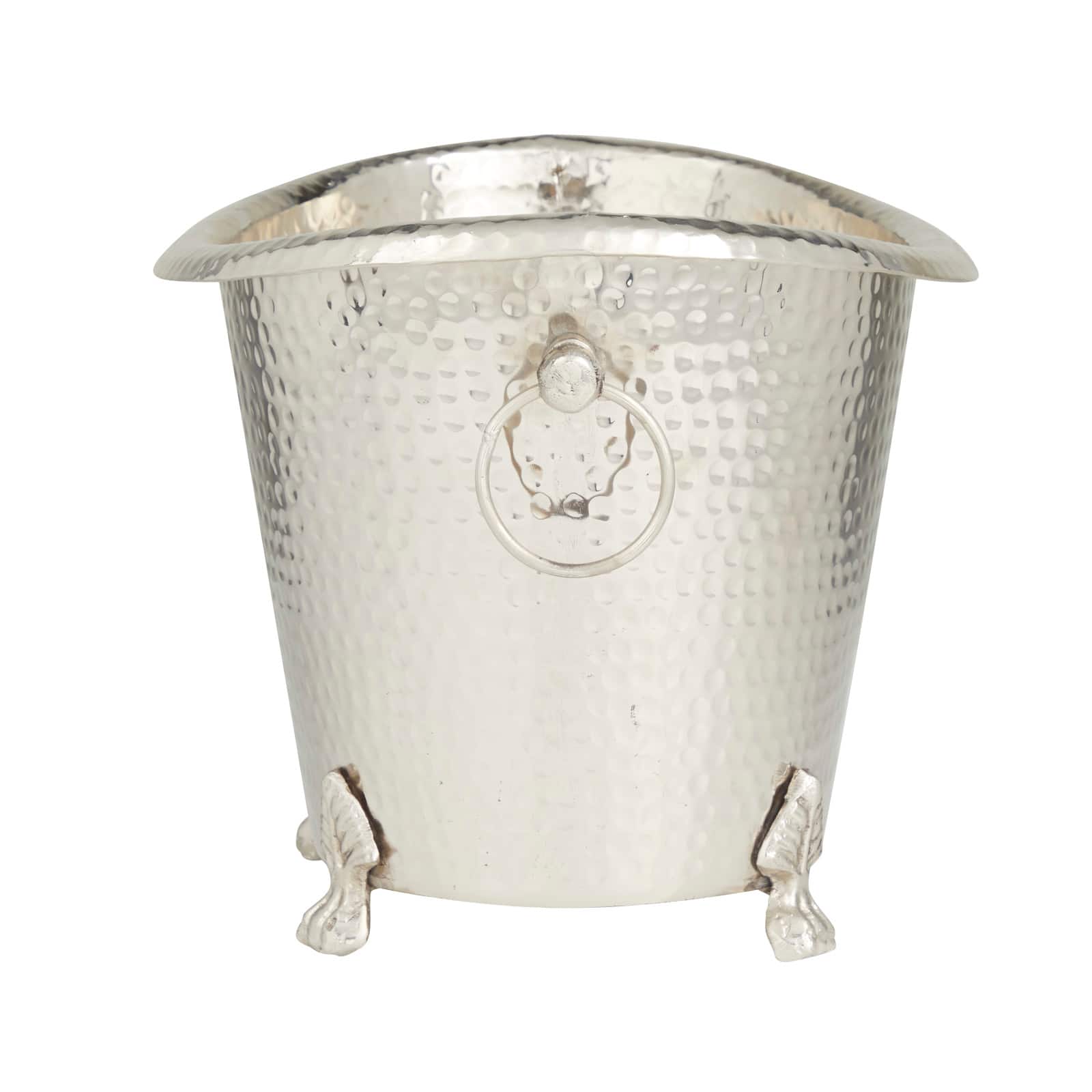 Silver Aluminum Traditional Wine Holder, 11" x 16" x 12"