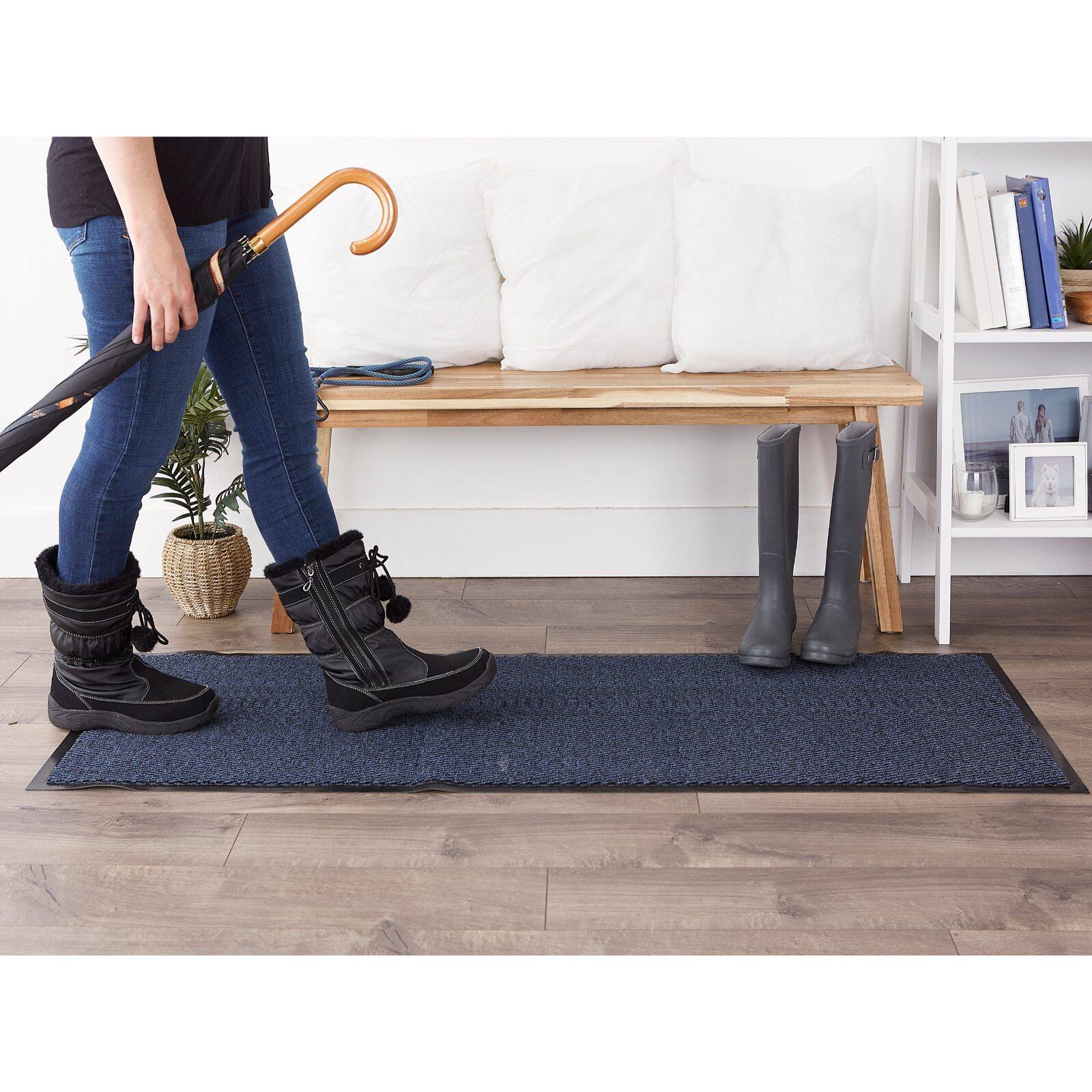 DII® & Black Walk Off Utility Runner Doormat