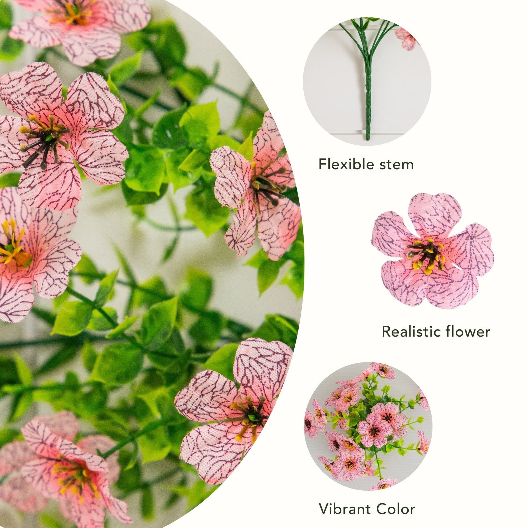 13" UV Resistant Artificial Daisy Bushes, 12ct.