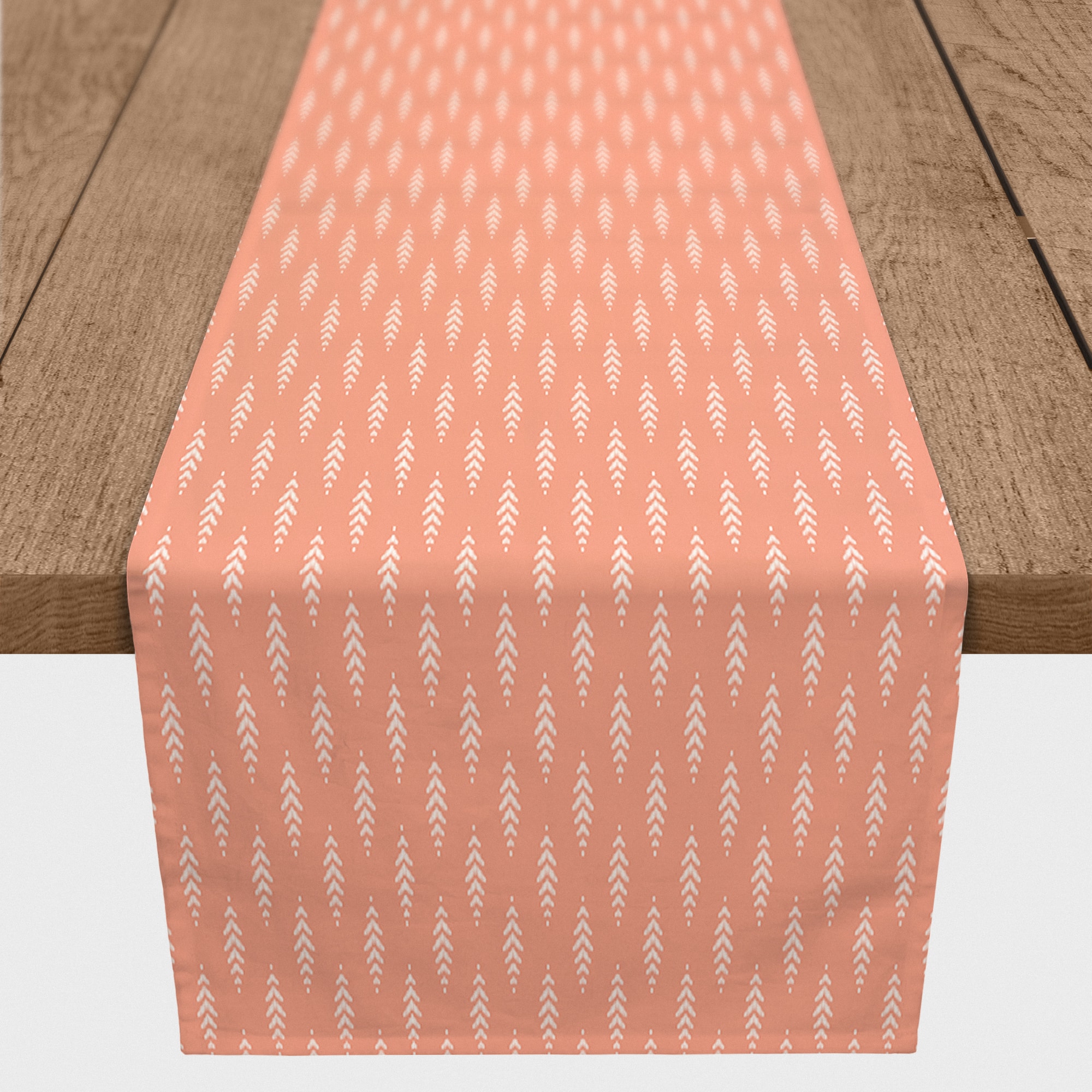 Indigo Leaves Indoor/Outdoor Table Runner