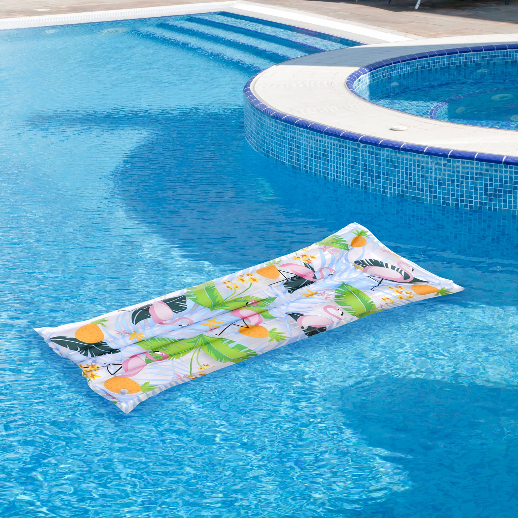 Pool Central 6ft. Inflatable Pink Flamingo Swimming Pool Float