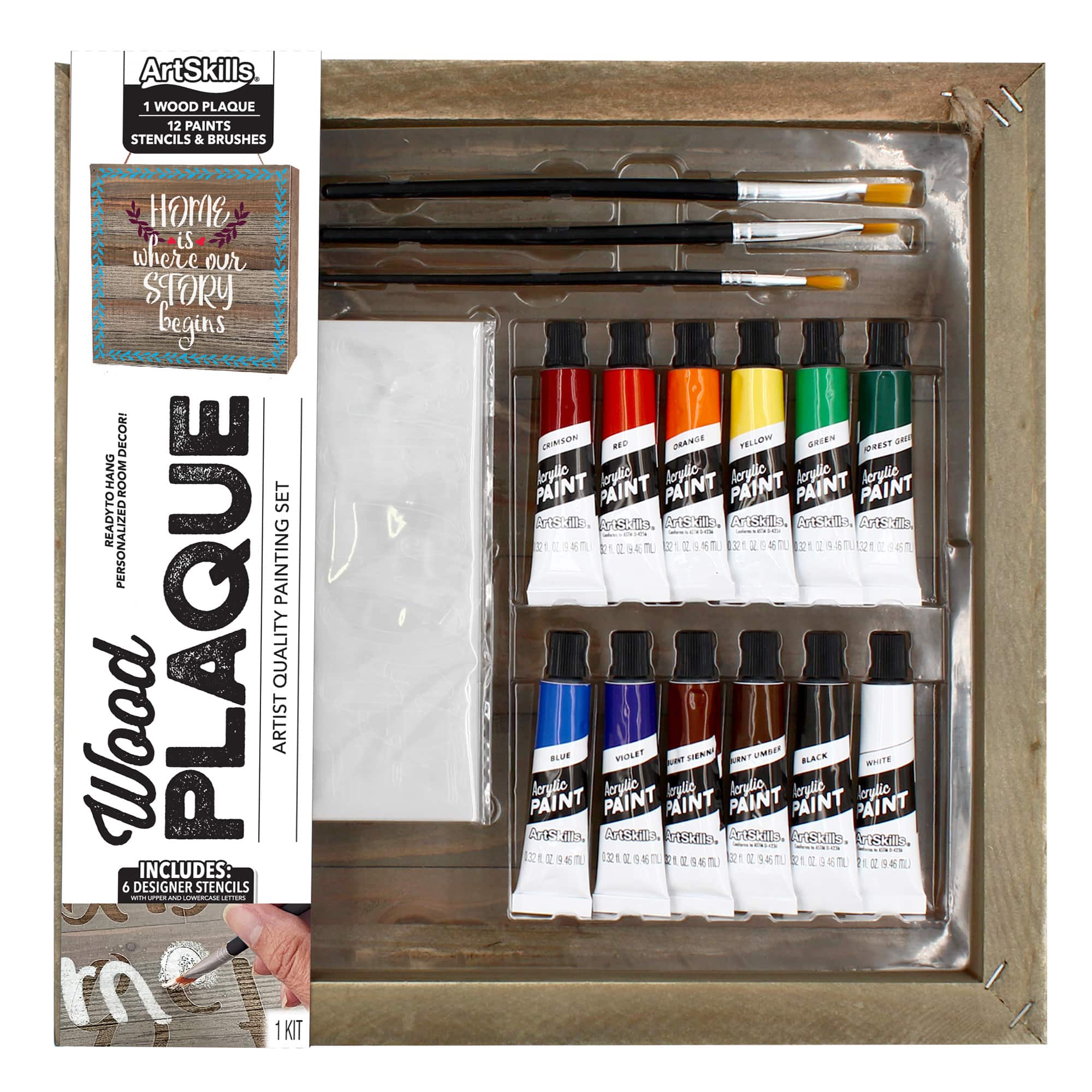 ArtSkills® Wood Pallet Plaque Painting Kit