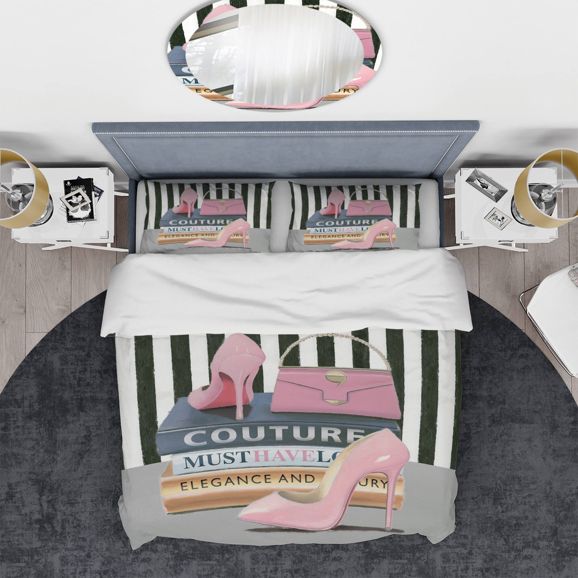 Designart 'Glam fashion High Heels VII' Glam Bedding Set