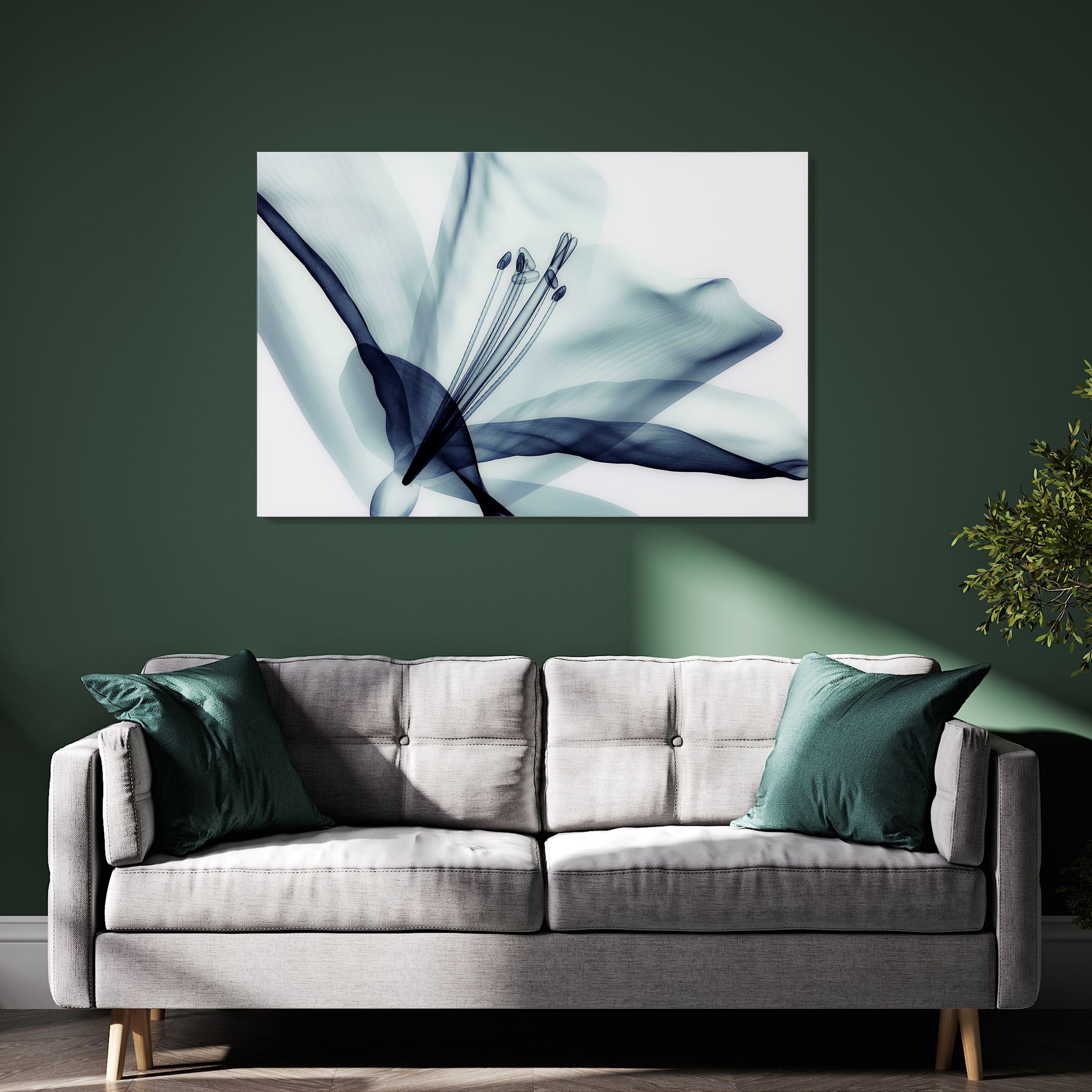 Empire Art Direct 32" x 48" 3D Amaryllis Frameless Free Floating Printed Wall Art