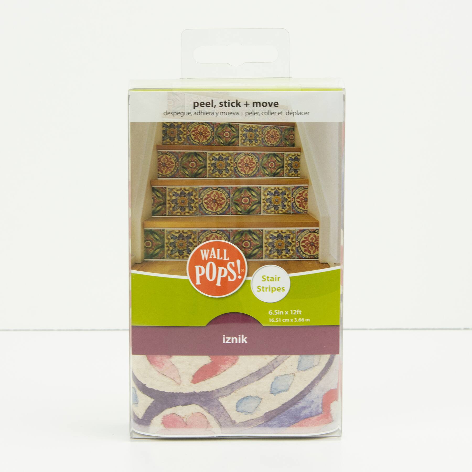 WallPops Iznik Tile Stair Stripe Decal