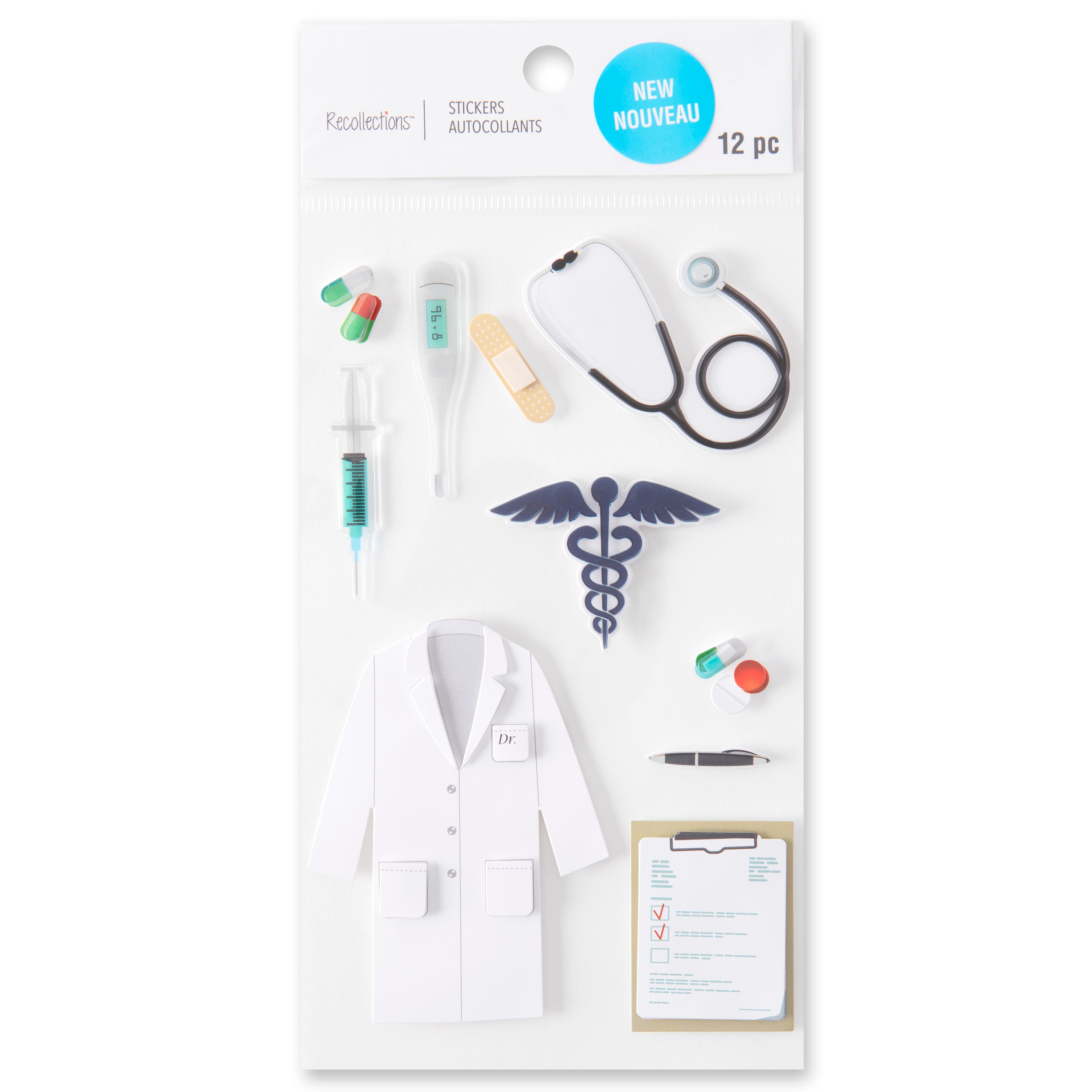 12 Pack: Medical Doctor Stickers by Recollections™