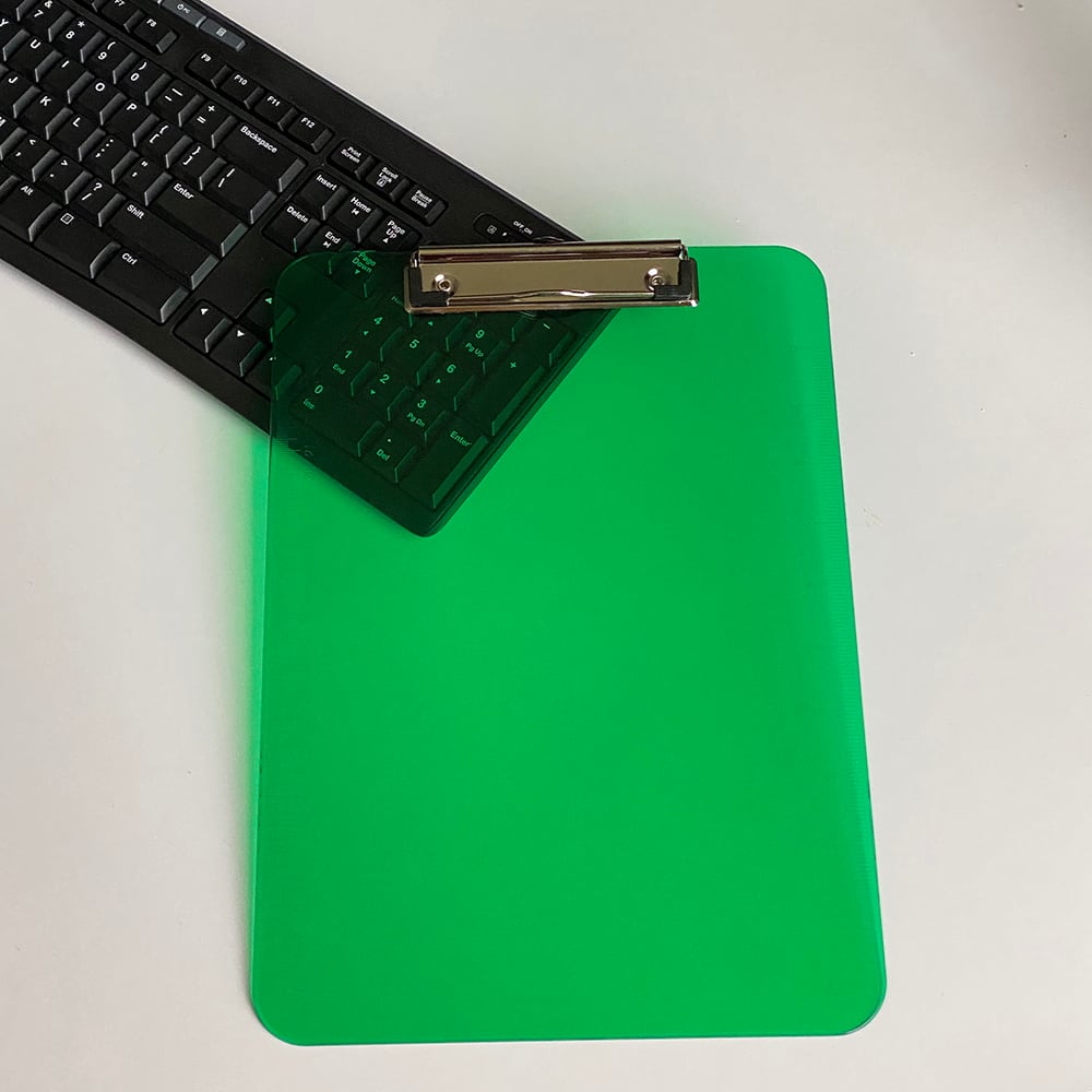 JAM Paper Letter Size Plastic Clipboards, 12ct.