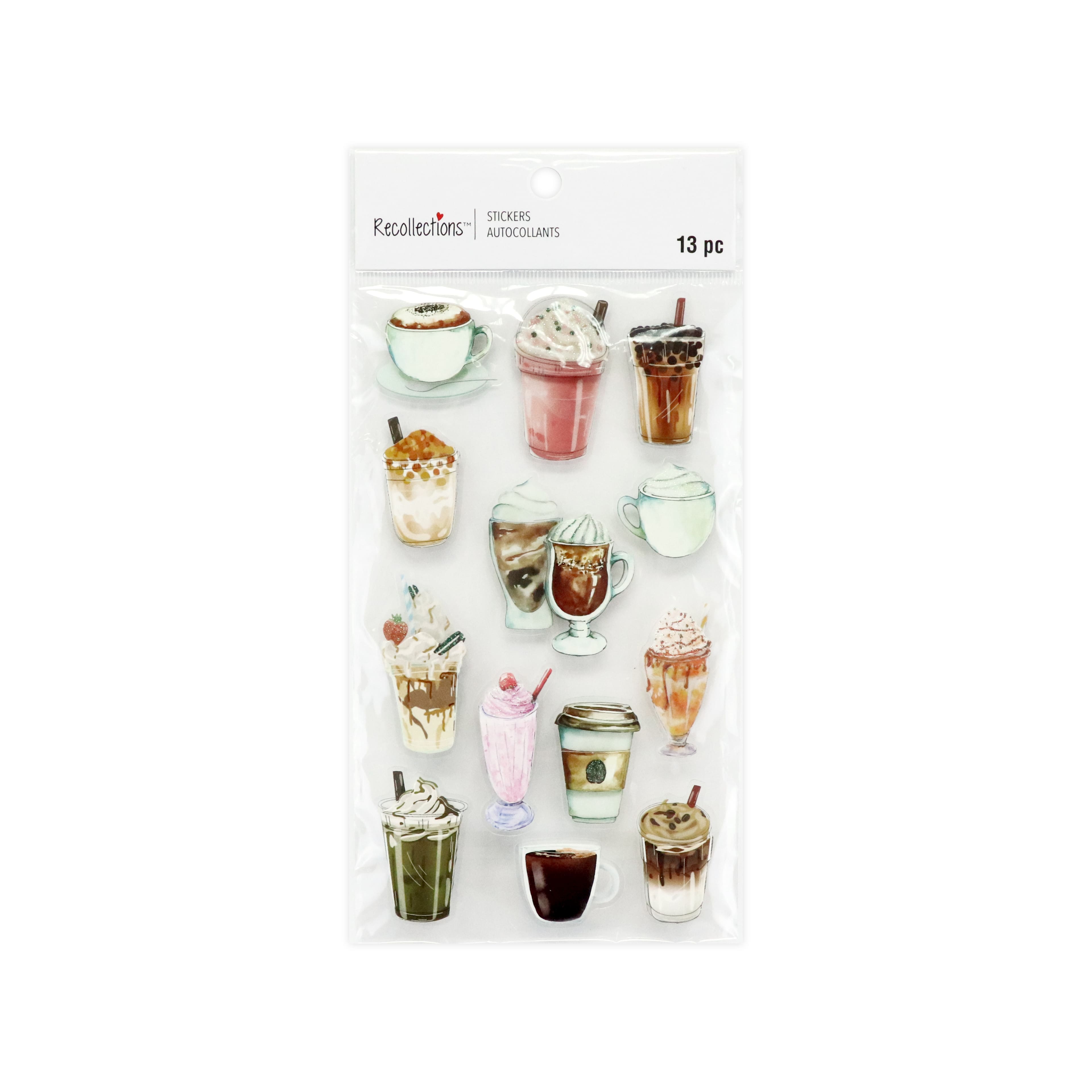 Coffee Drink 3D Stickers by Recollections™