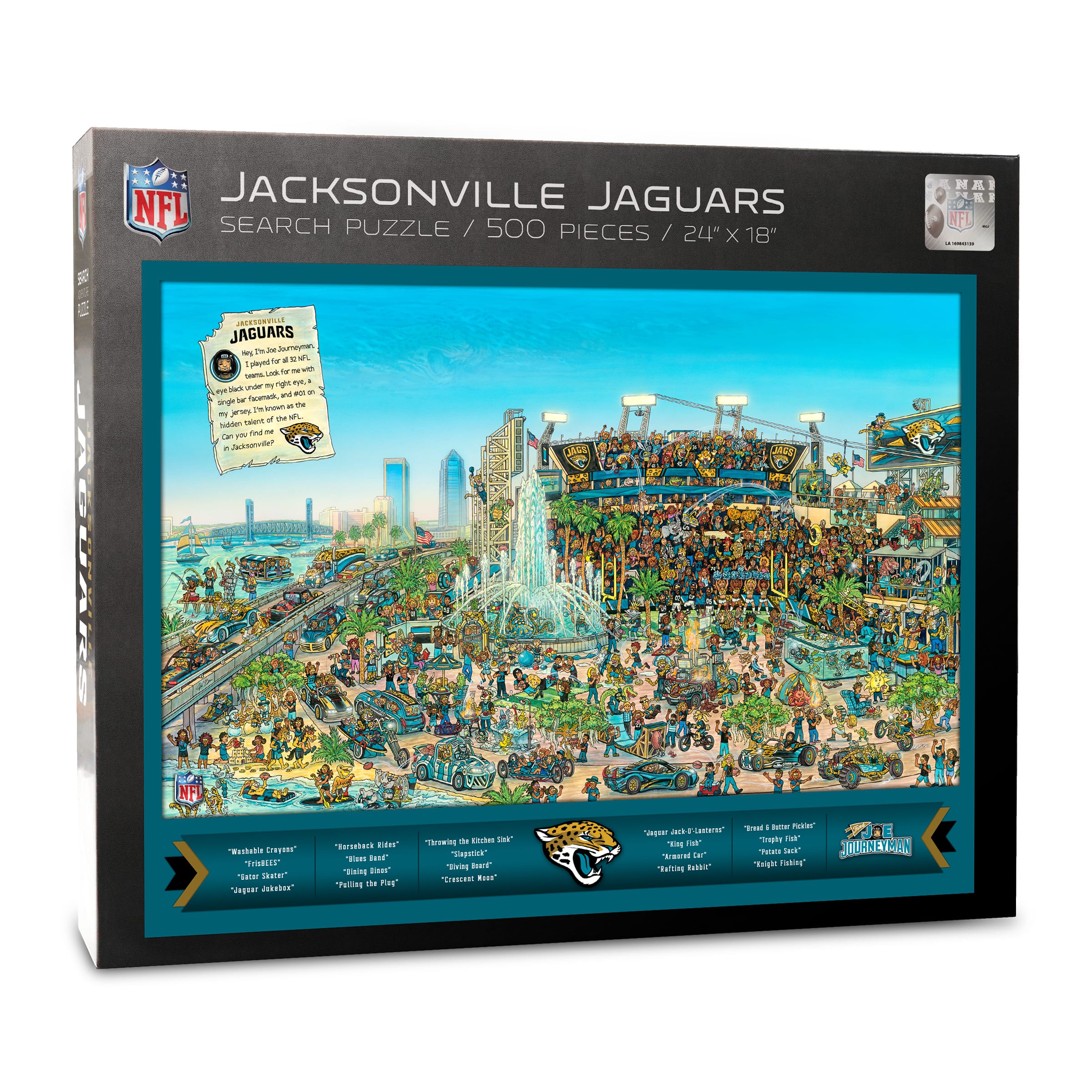 Joe Journeyman NFL 500 Piece Jigsaw Puzzle, Color: Jacksonville