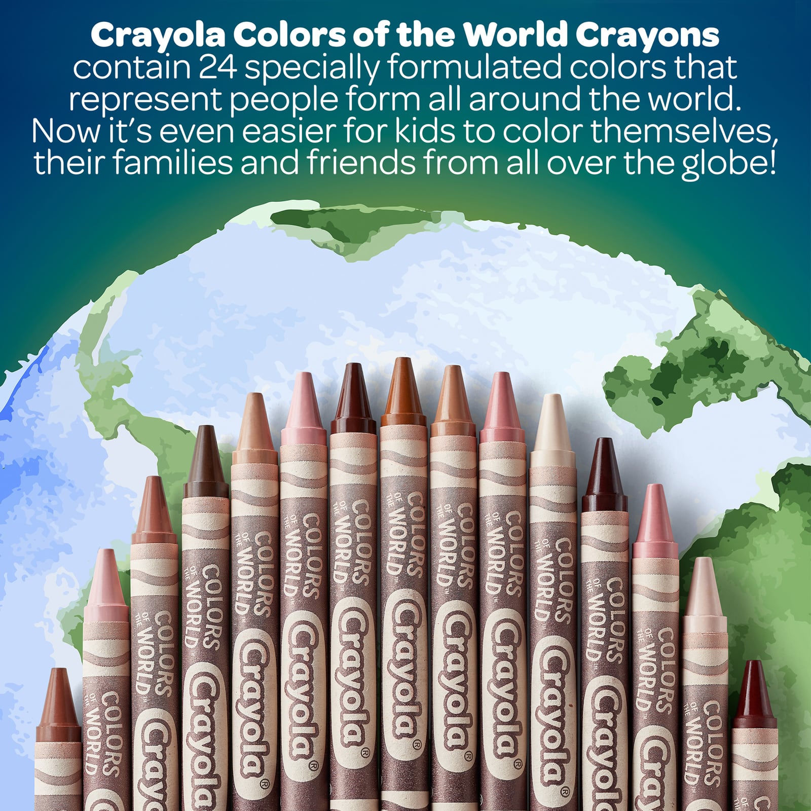 12 Packs: 24 ct. (288 total) Crayola® Colors of the World™ Skin Tone Crayons