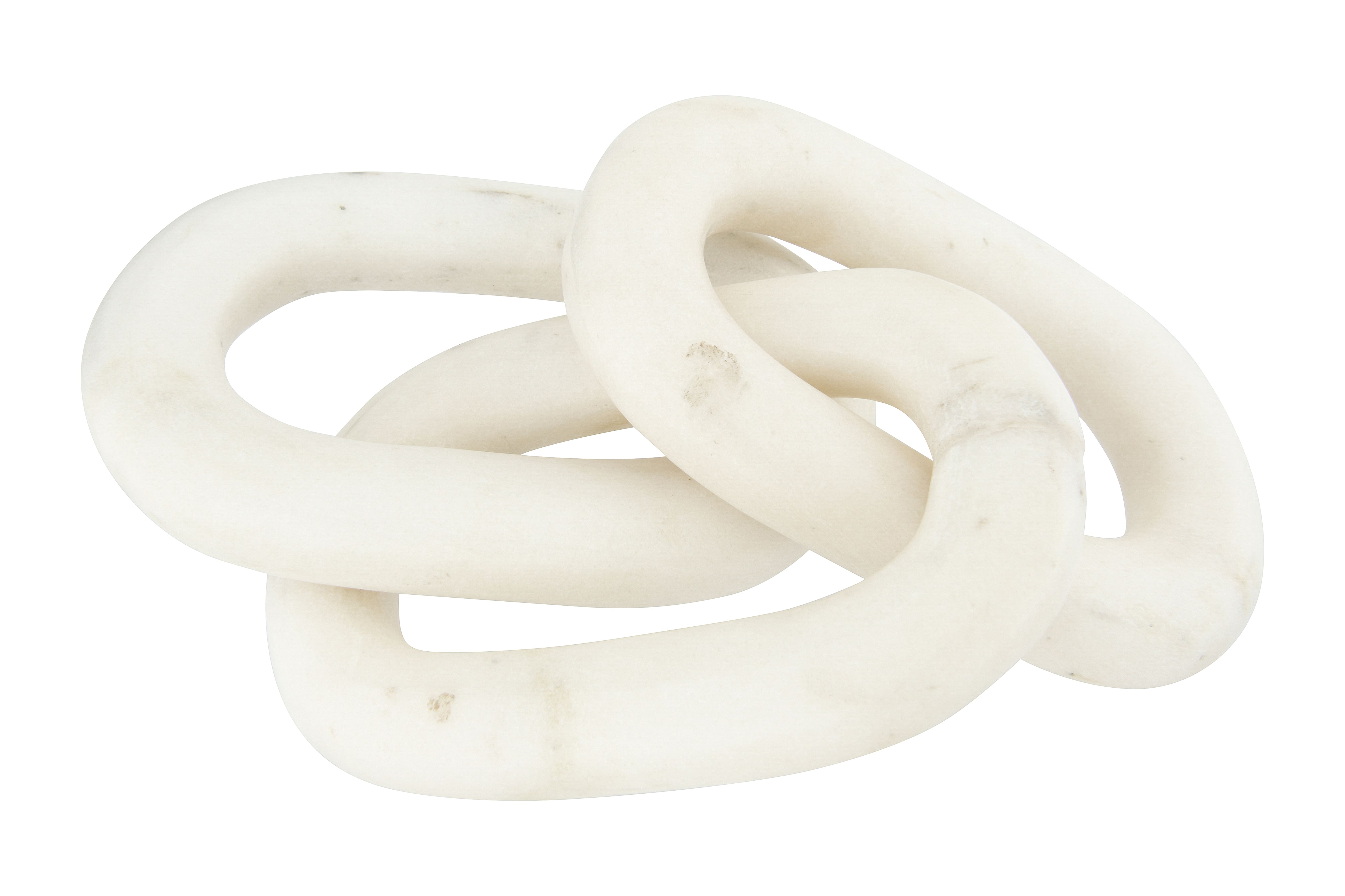 Hello Honey® 13" Decorative Marble Chain Link Figurine
